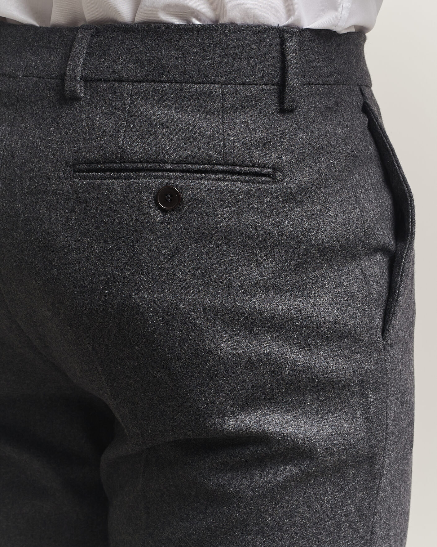 Herren | Hosen | Morris | Flannel Suit Trousers Grey