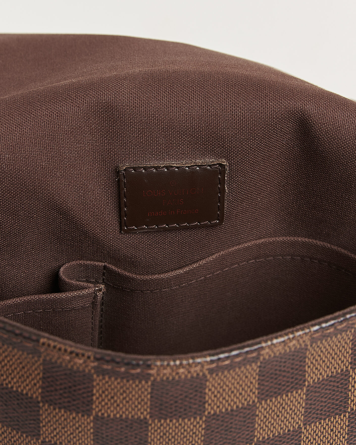 Herren | Pre-Owned & Vintage Bags | Louis Vuitton Pre-Owned | Crossbody Shoulder Bag Damier Ebene