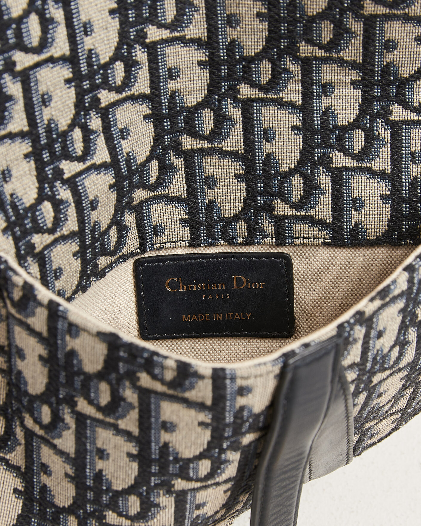Herren | Pre-Owned & Vintage Bags | Dior Pre-Owned | Saddle Belt Pouch Bag Oblique Jacquard Blue
