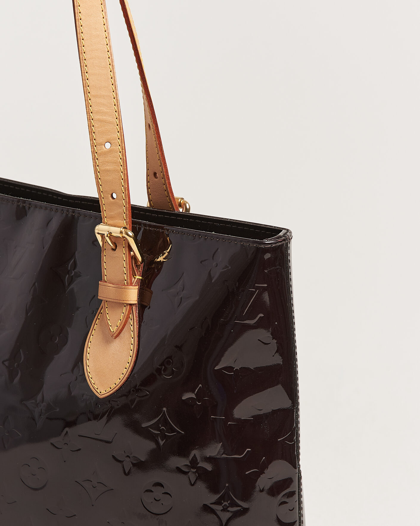 Herren | Pre-Owned & Vintage Bags | Louis Vuitton Pre-Owned | Brentwood Tote Bag Vernis Leather Burgundy