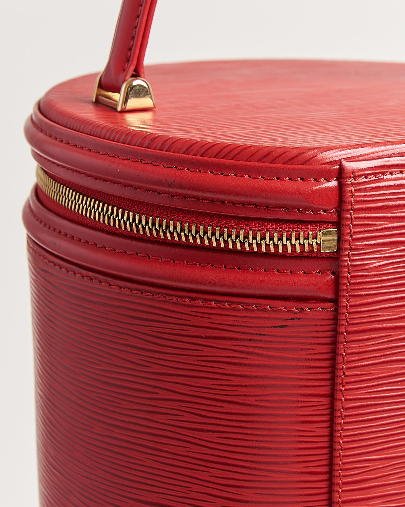 Herren | Pre-Owned & Vintage Bags | Louis Vuitton Pre-Owned | Cannes Vanity Case Epi Leather Red