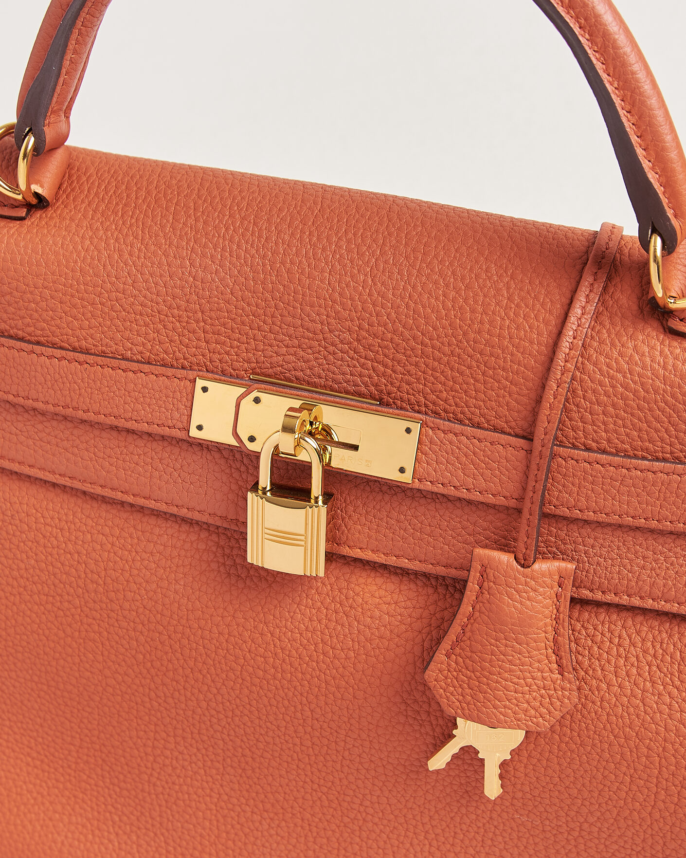 Herren | Pre-Owned & Vintage Bags | Hermès Pre-Owned | Kelly 32 Togo Leather Orange
