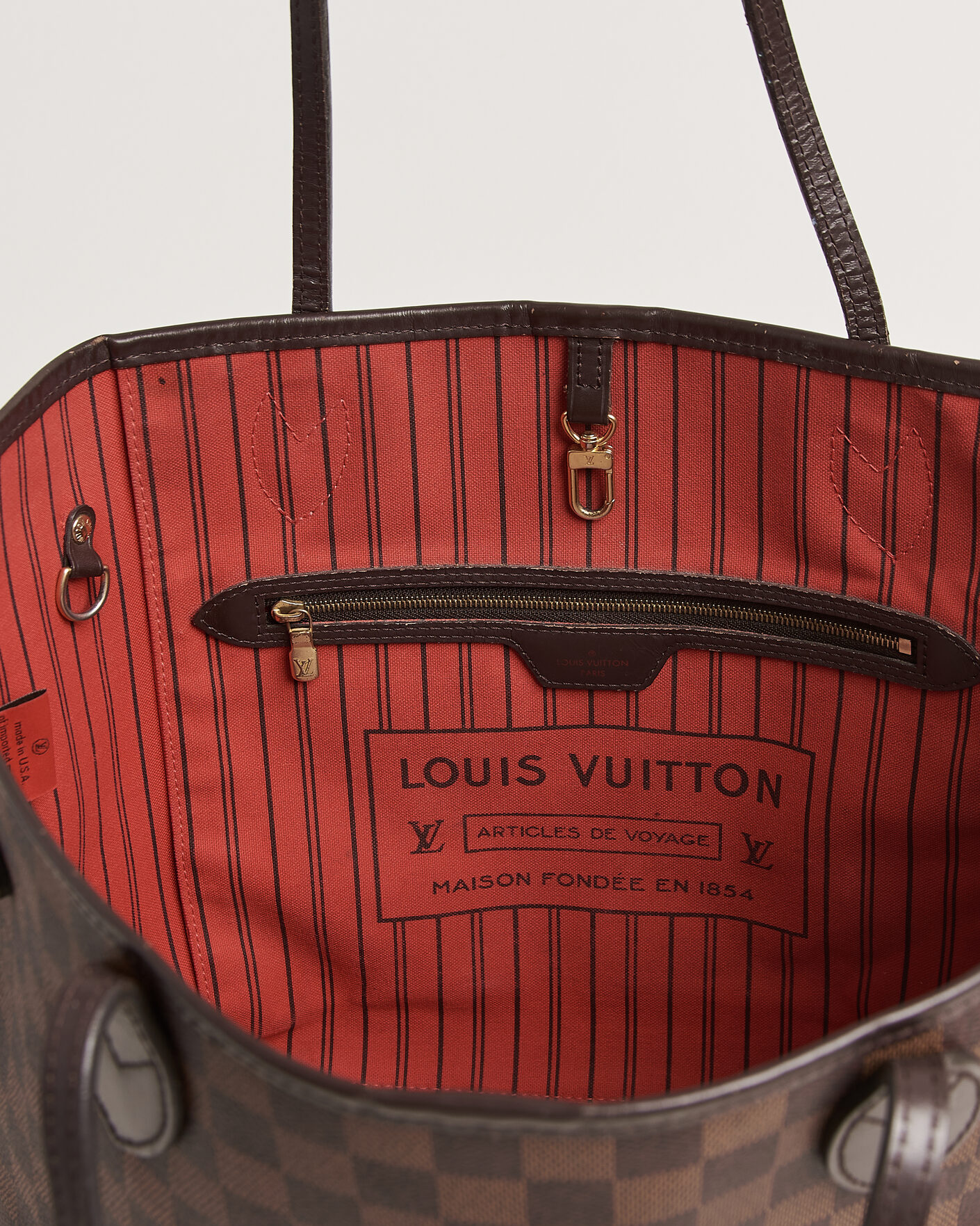 Herren | Pre-Owned & Vintage Bags | Louis Vuitton Pre-Owned | Neverfull MM Damier Ebene