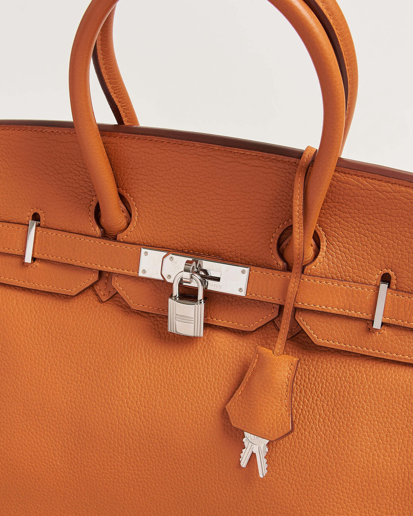 Herren | Pre-Owned & Vintage Bags | Hermès Pre-Owned | Birkin 35 Togo Leather Orange