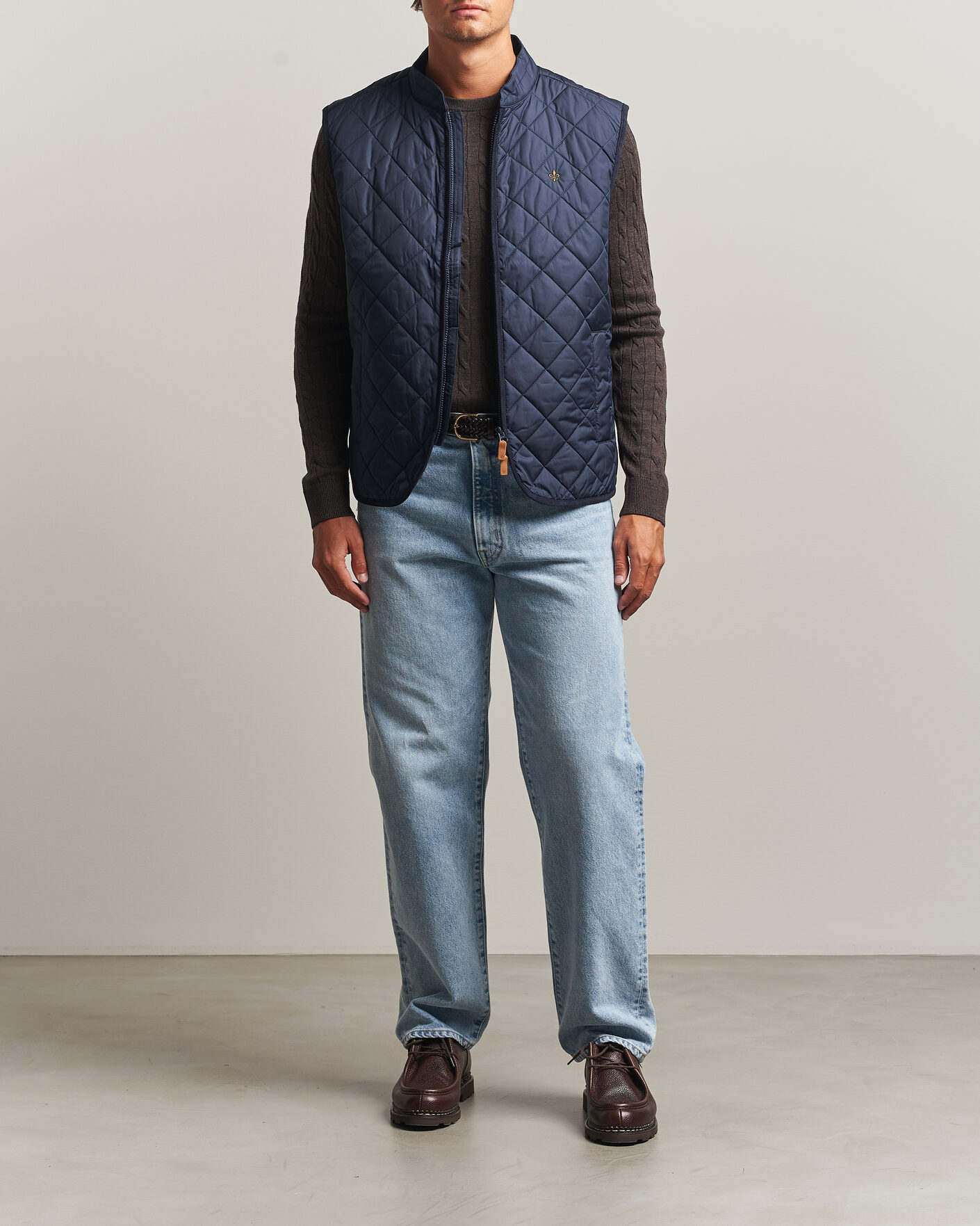 Herren | Westen | Morris | Teddy Quilted Vest Old Blue