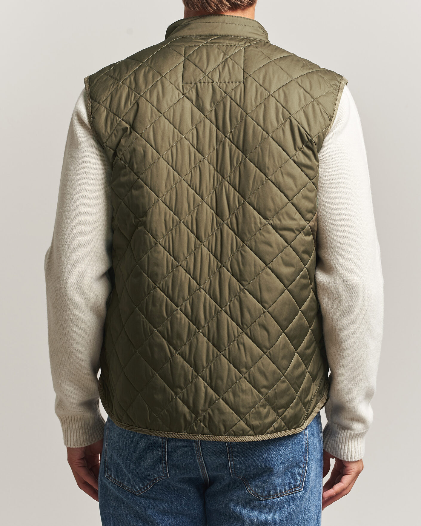 Herren | Westen | Morris | Teddy Quilted Vest Olive