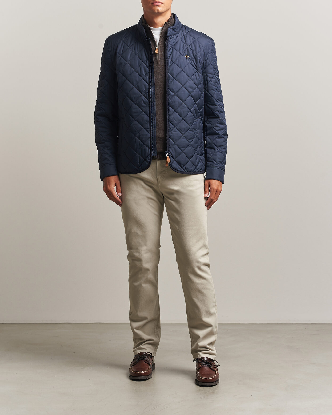 Herren | Jacken | Morris | Teddy Quilted Jacket Old Blue