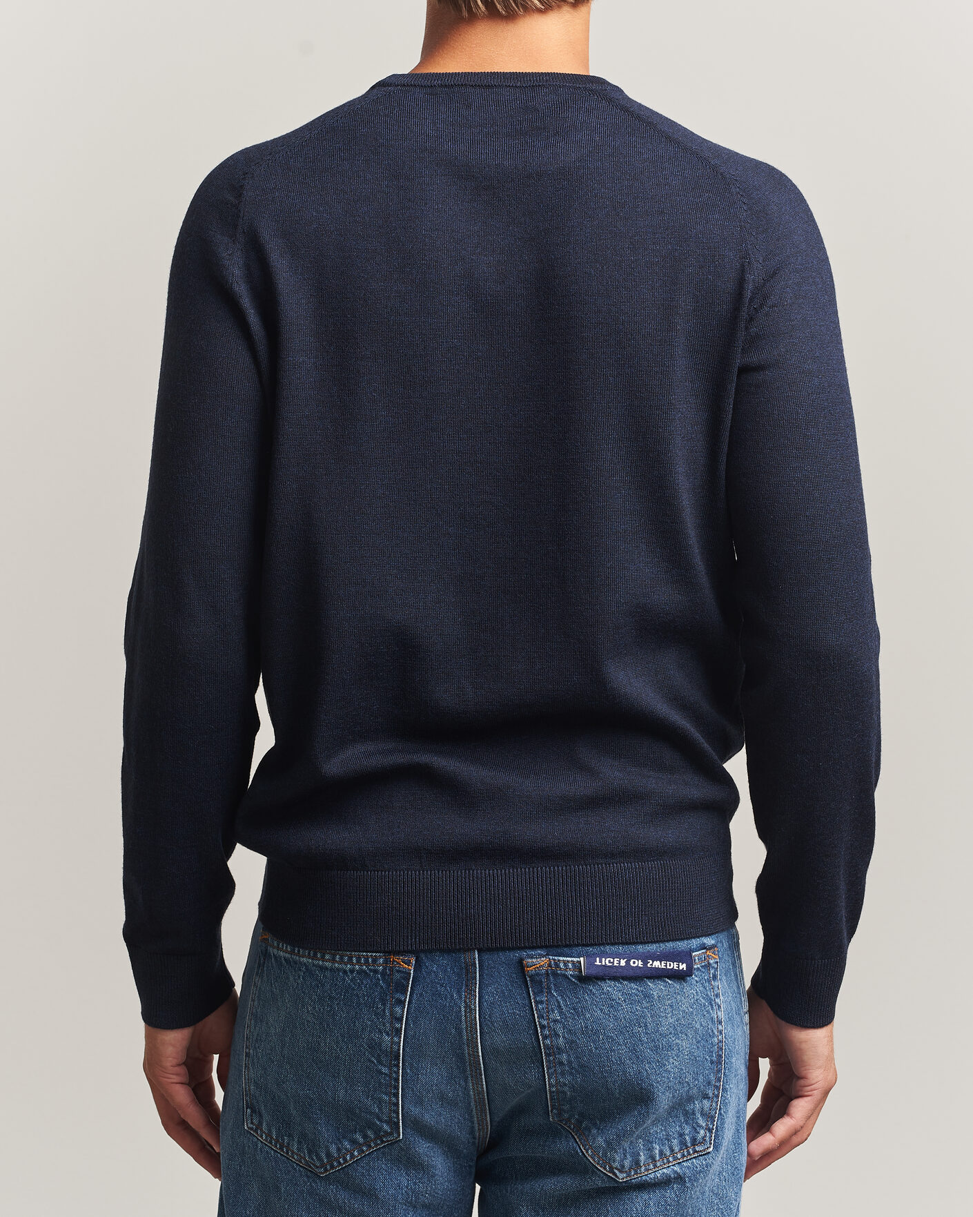 Herren | Pullover | Morris | Merino O-Neck Navy