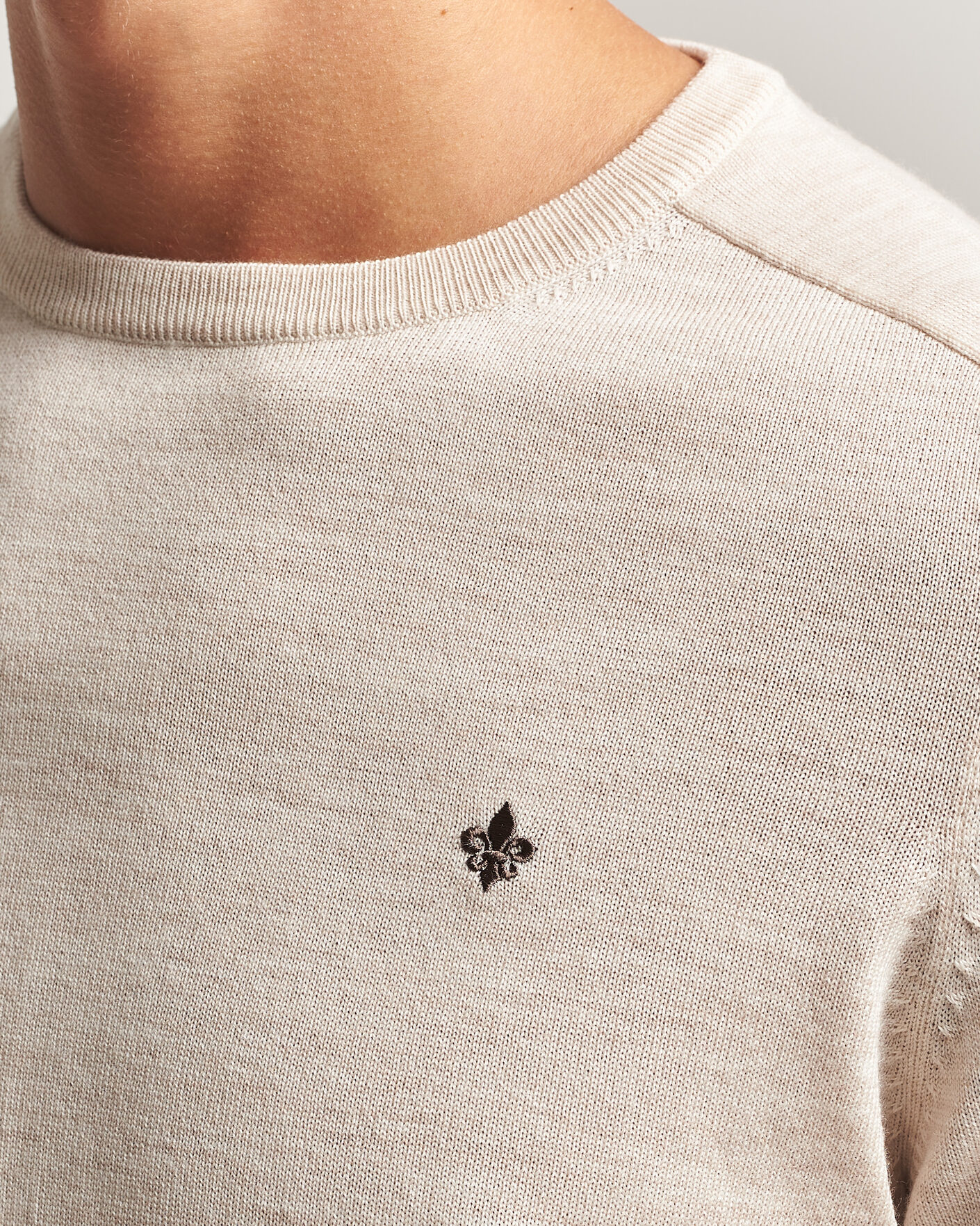 Herren | Pullover | Morris | Merino O-Neck Off White