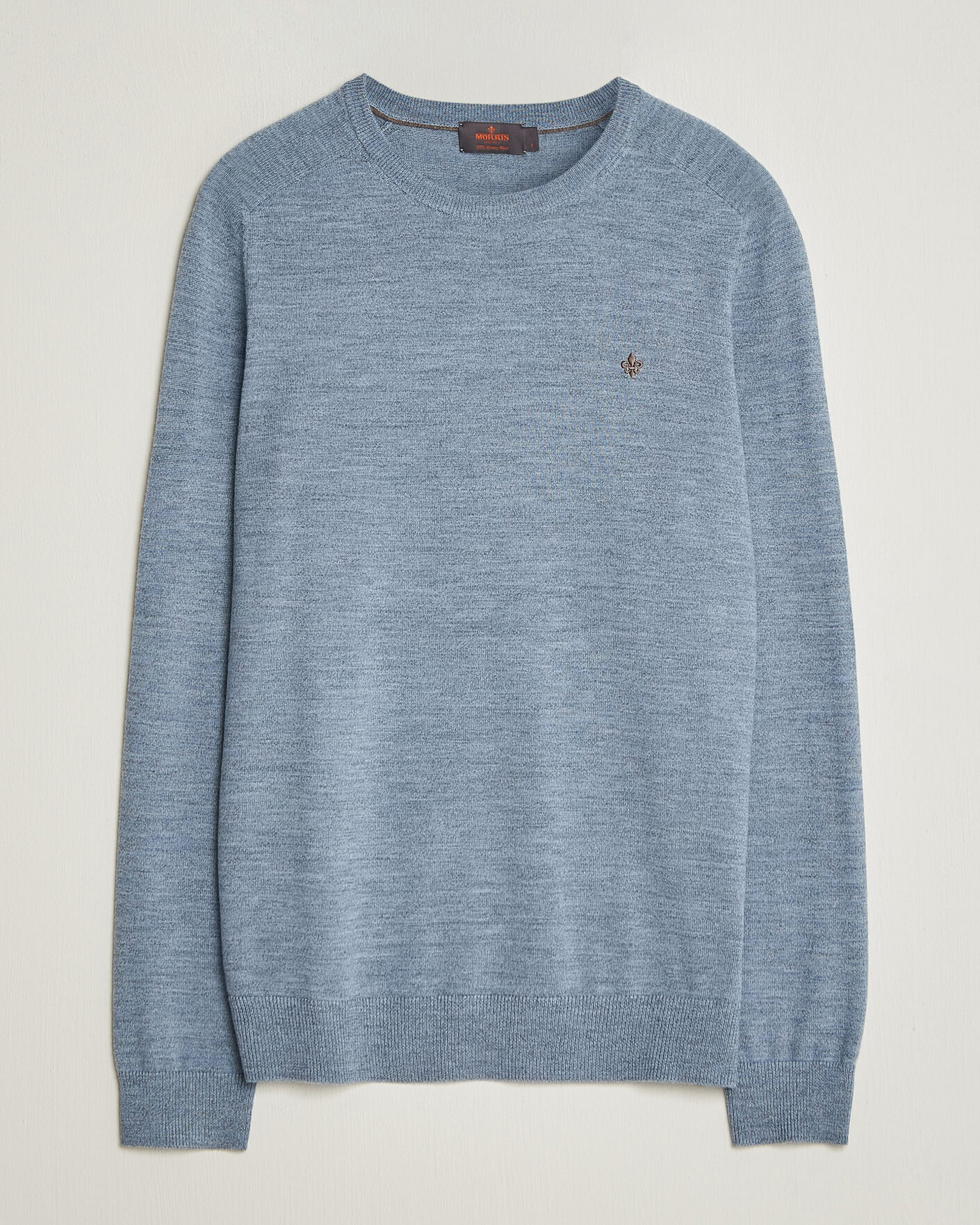 Herren | Pullover | Morris | Merino O-Neck Light Blue