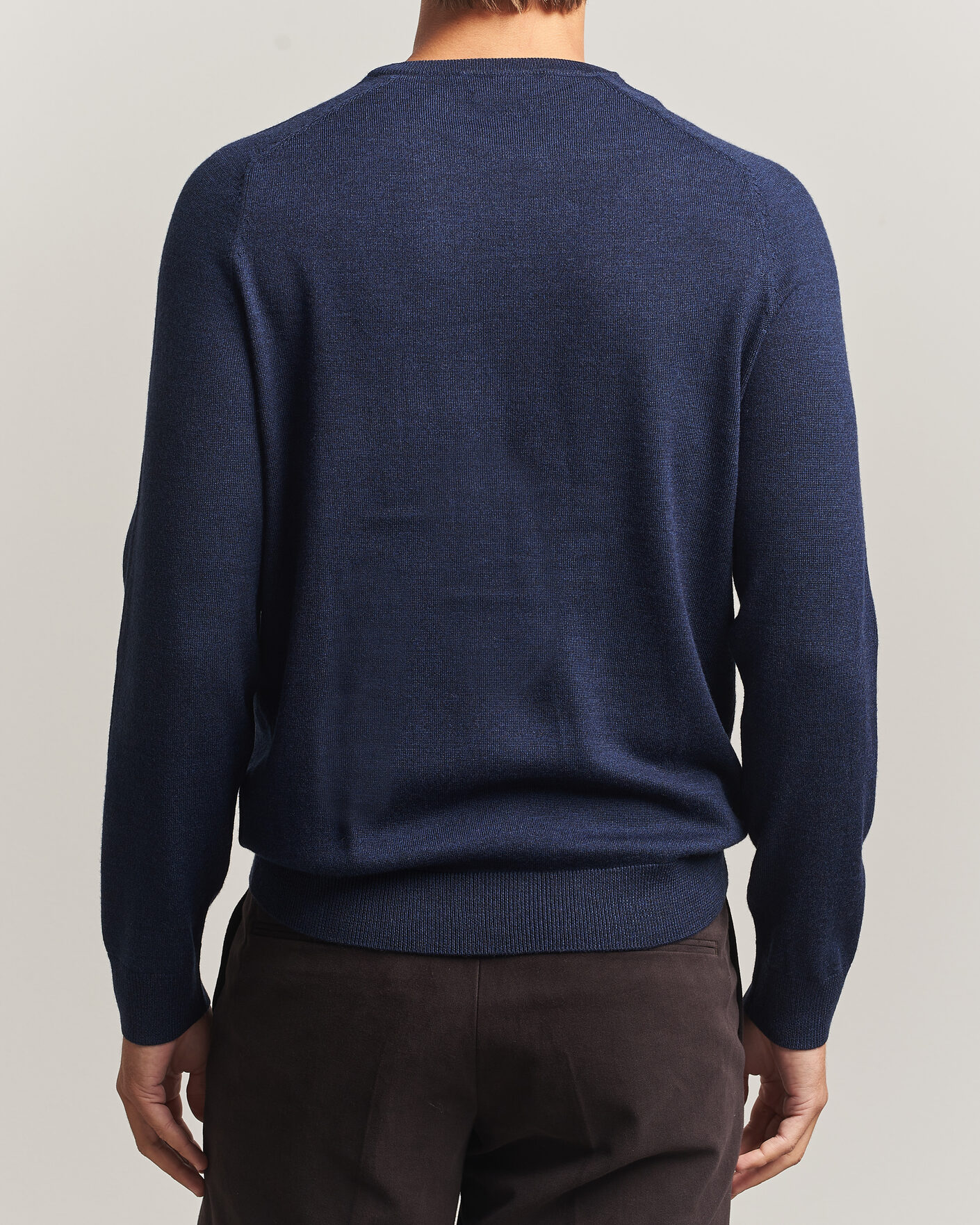 Herren | Pullover | Morris | Merino O-Neck Navy