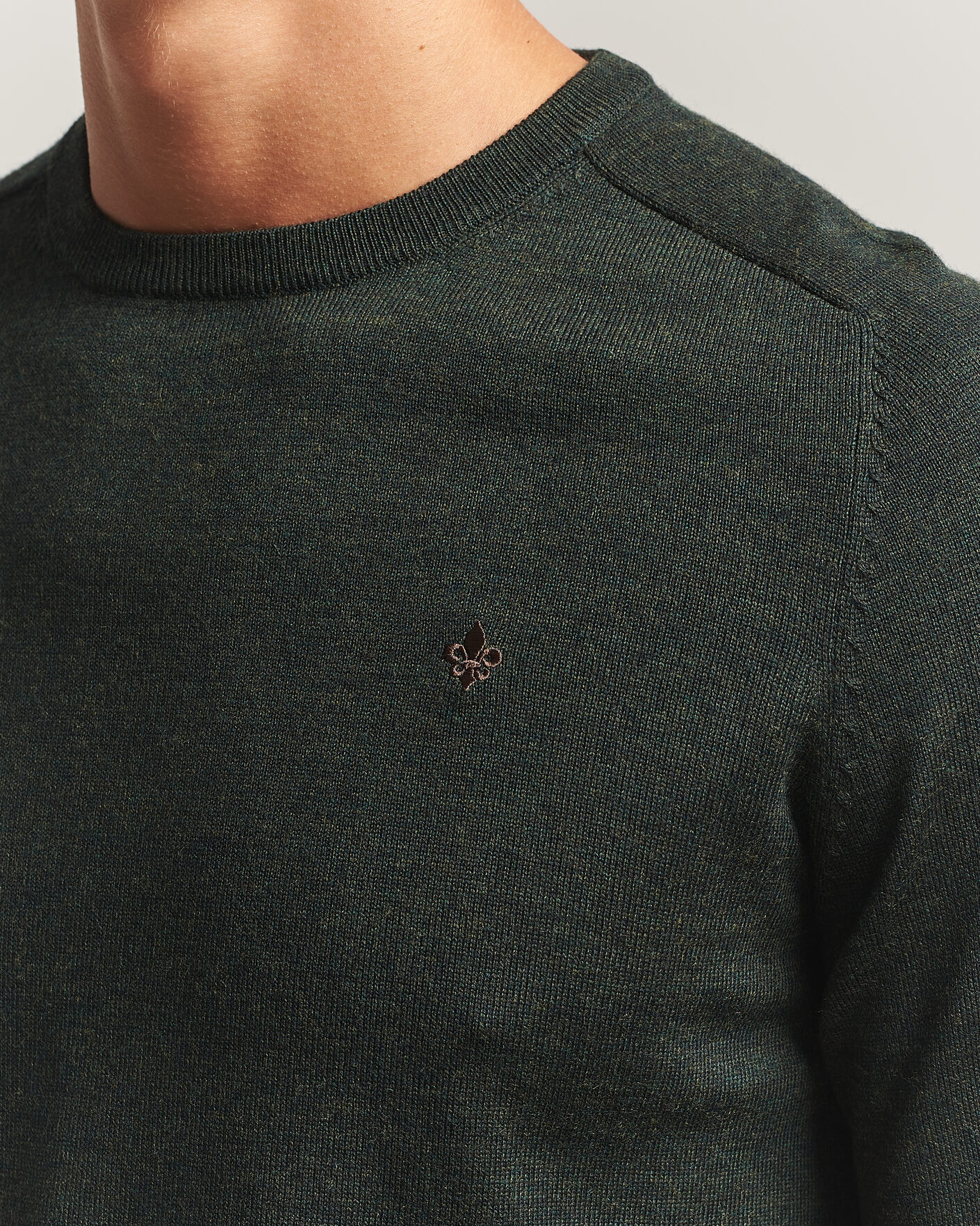 Herren | Pullover | Morris | Merino O-Neck Olive