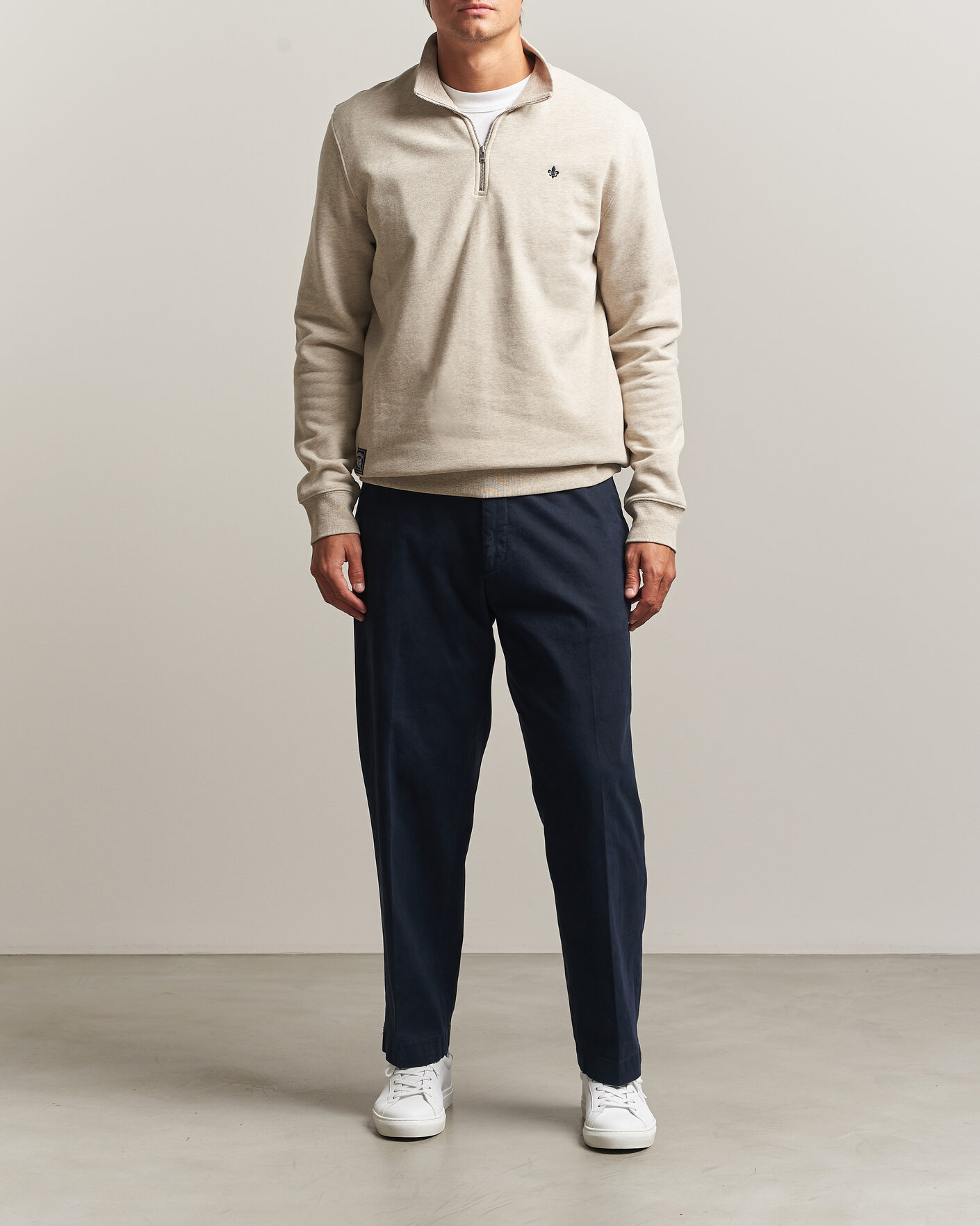 Herren | Pullover | Morris | Brandon Lily Half Zip Khaki