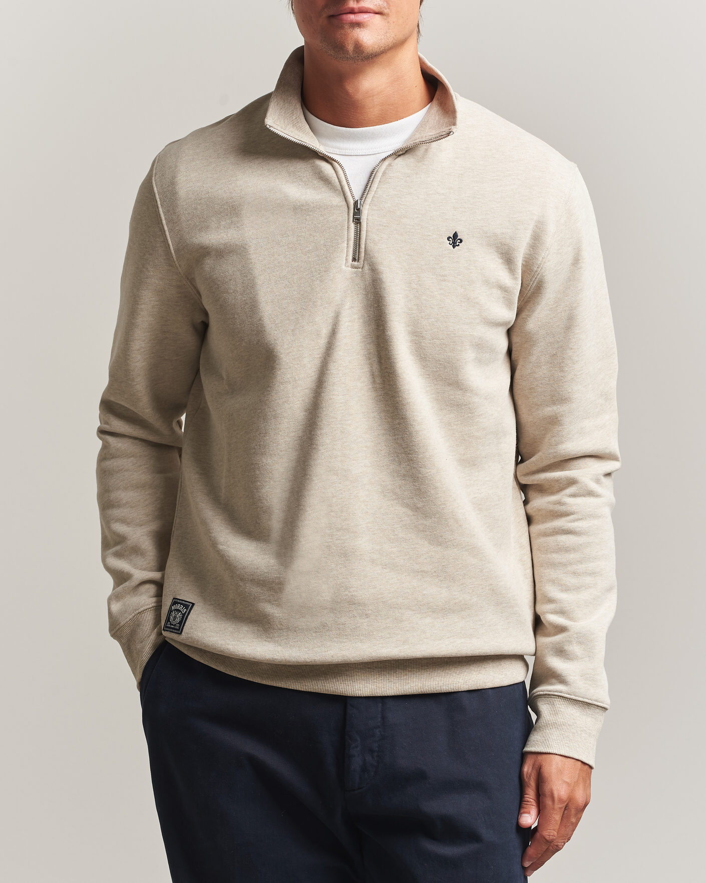 Herren | Pullover | Morris | Brandon Lily Half Zip Khaki