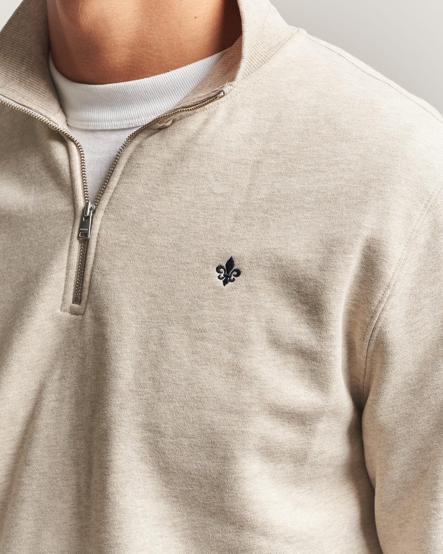 Herren | Pullover | Morris | Brandon Lily Half Zip Khaki
