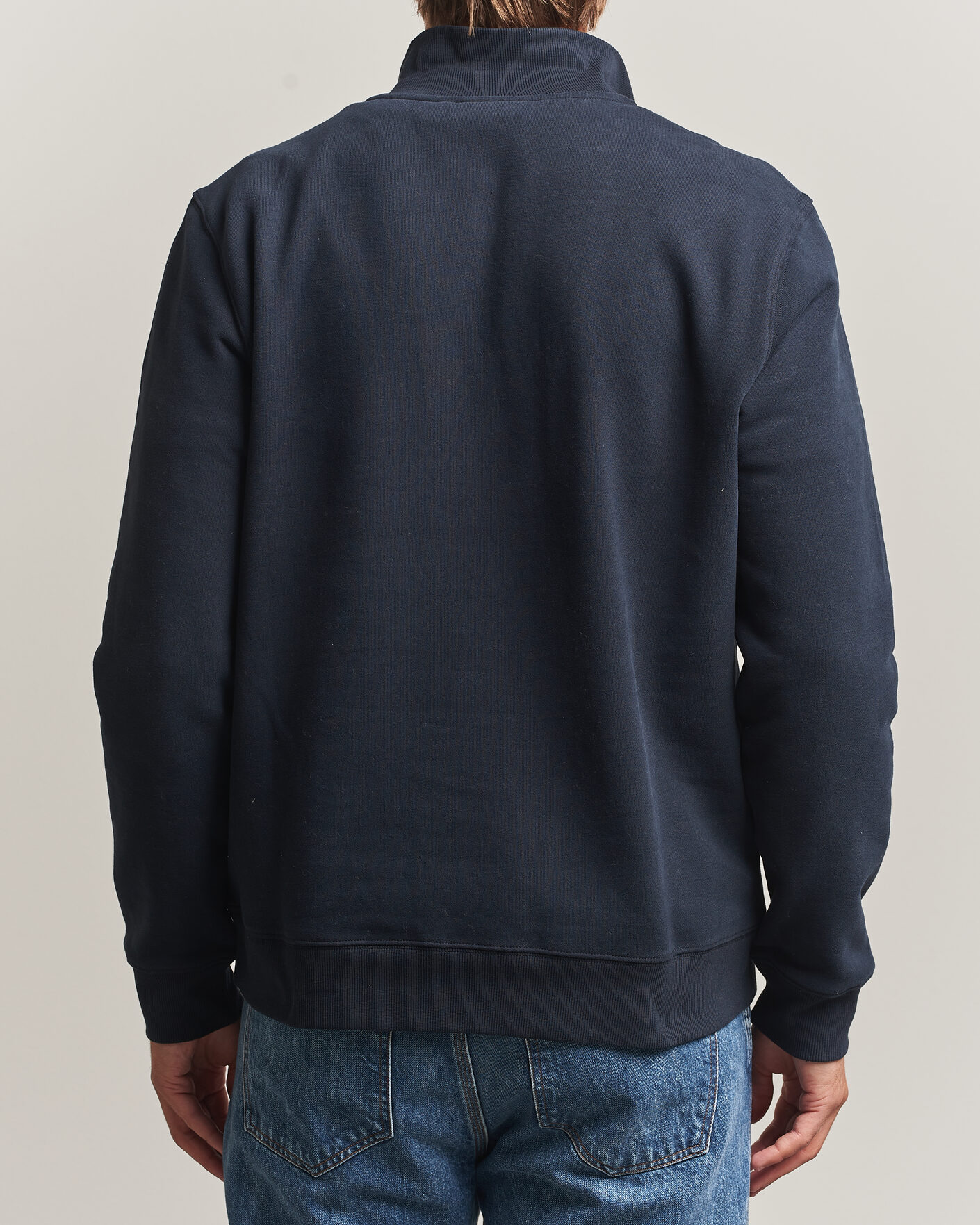Herren | Pullover | Morris | Brandon Lily Half Zip Old Blue