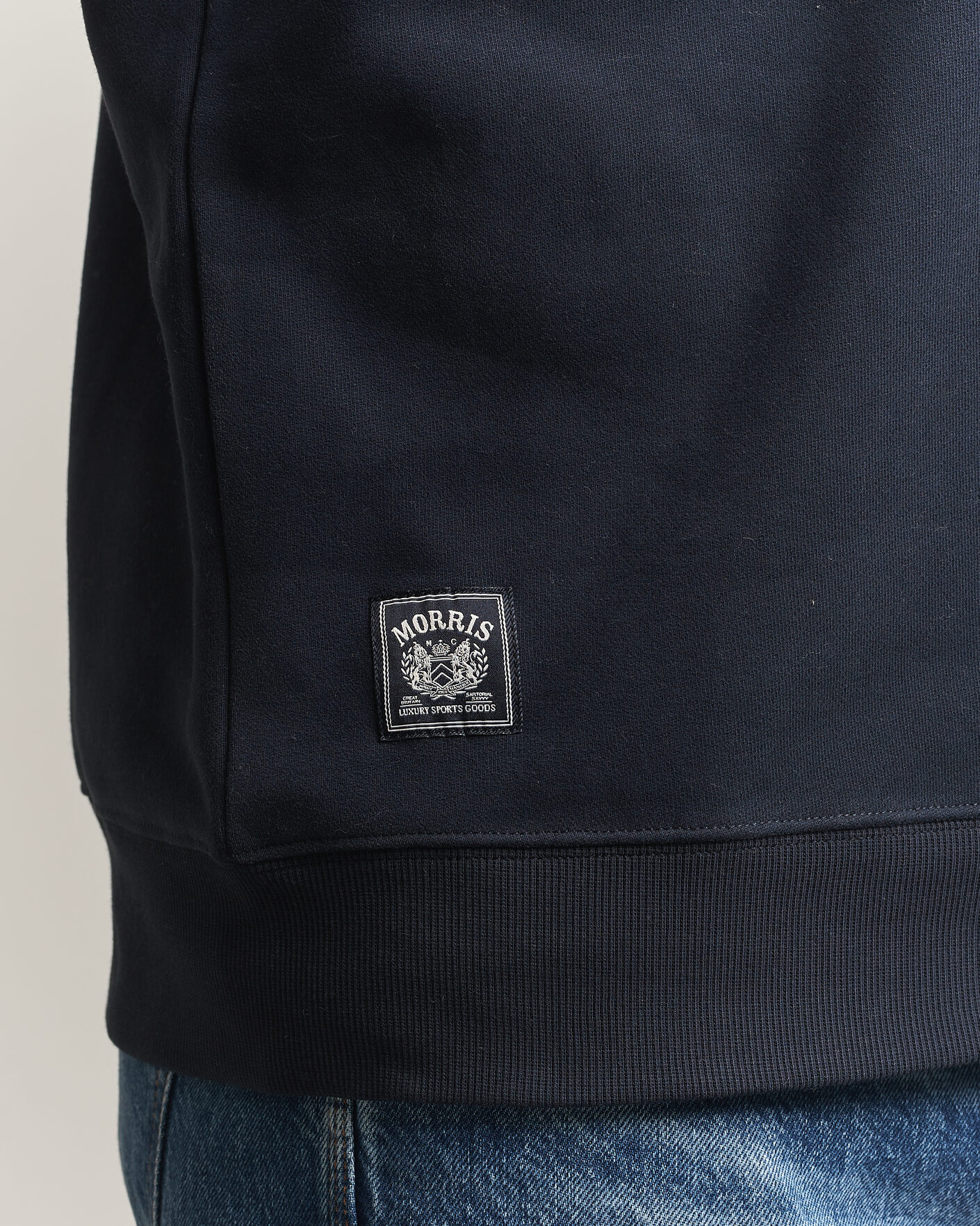 Herren | Pullover | Morris | Brandon Lily Half Zip Old Blue