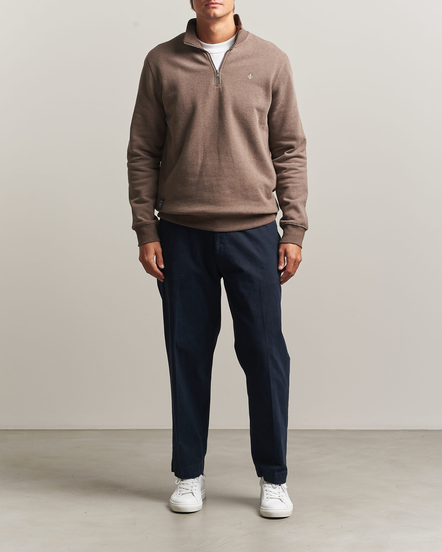 Herren | Pullover | Morris | Brandon Lily Half Zip Brown