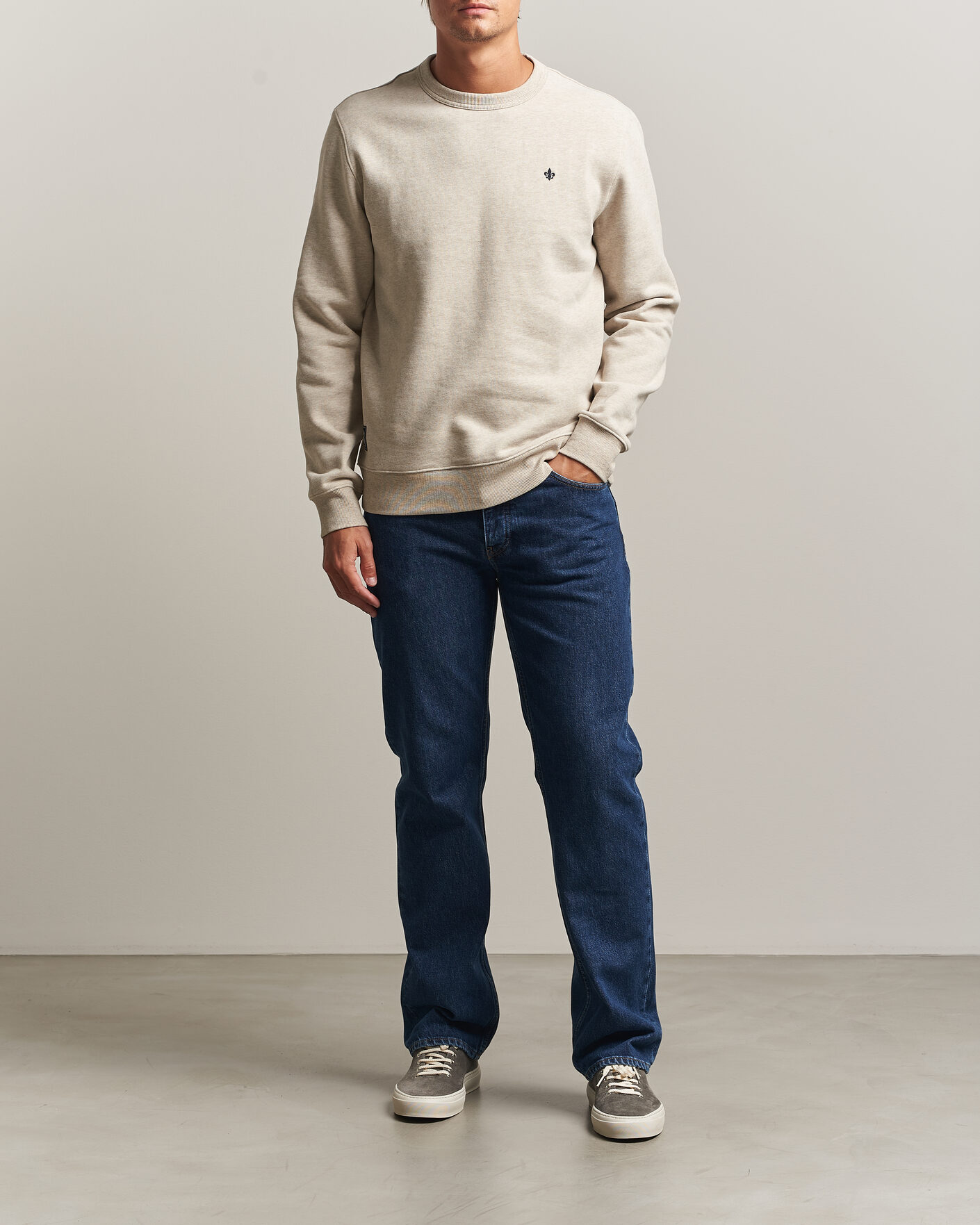Herren | Pullover | Morris | Brandon Lily Sweatshirt Khaki