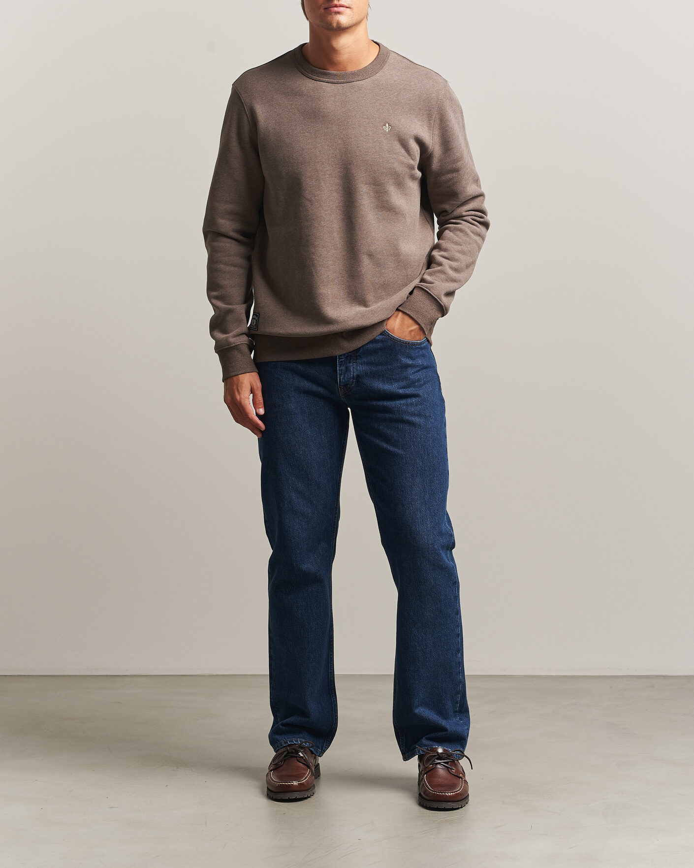 Herren | Pullover | Morris | Brandon Lily Sweatshirt Brown