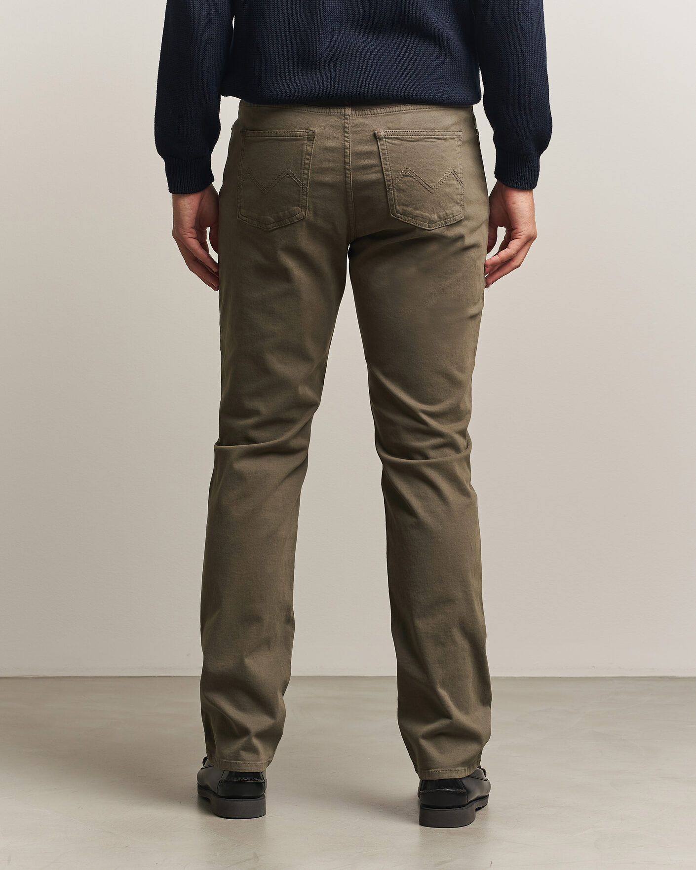 Herren | Hosen | Morris | James Brushed 5-Pocket Pant Olive