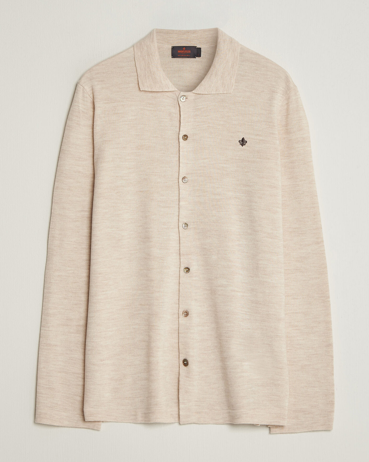 Herren | Hemden | Morris | Merino Shirt Cardigan Off White