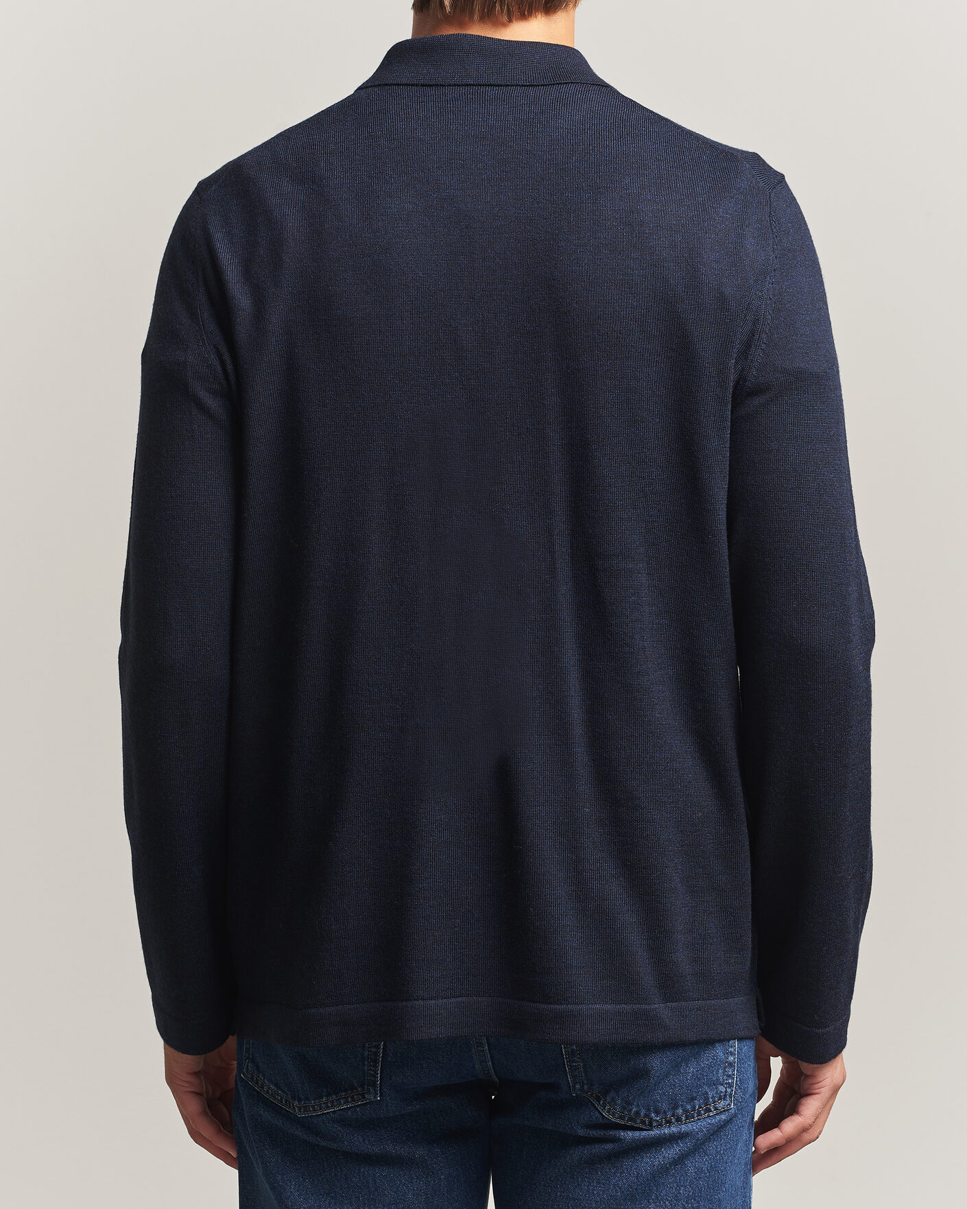 Herren | Hemden | Morris | Merino Shirt Cardigan Navy
