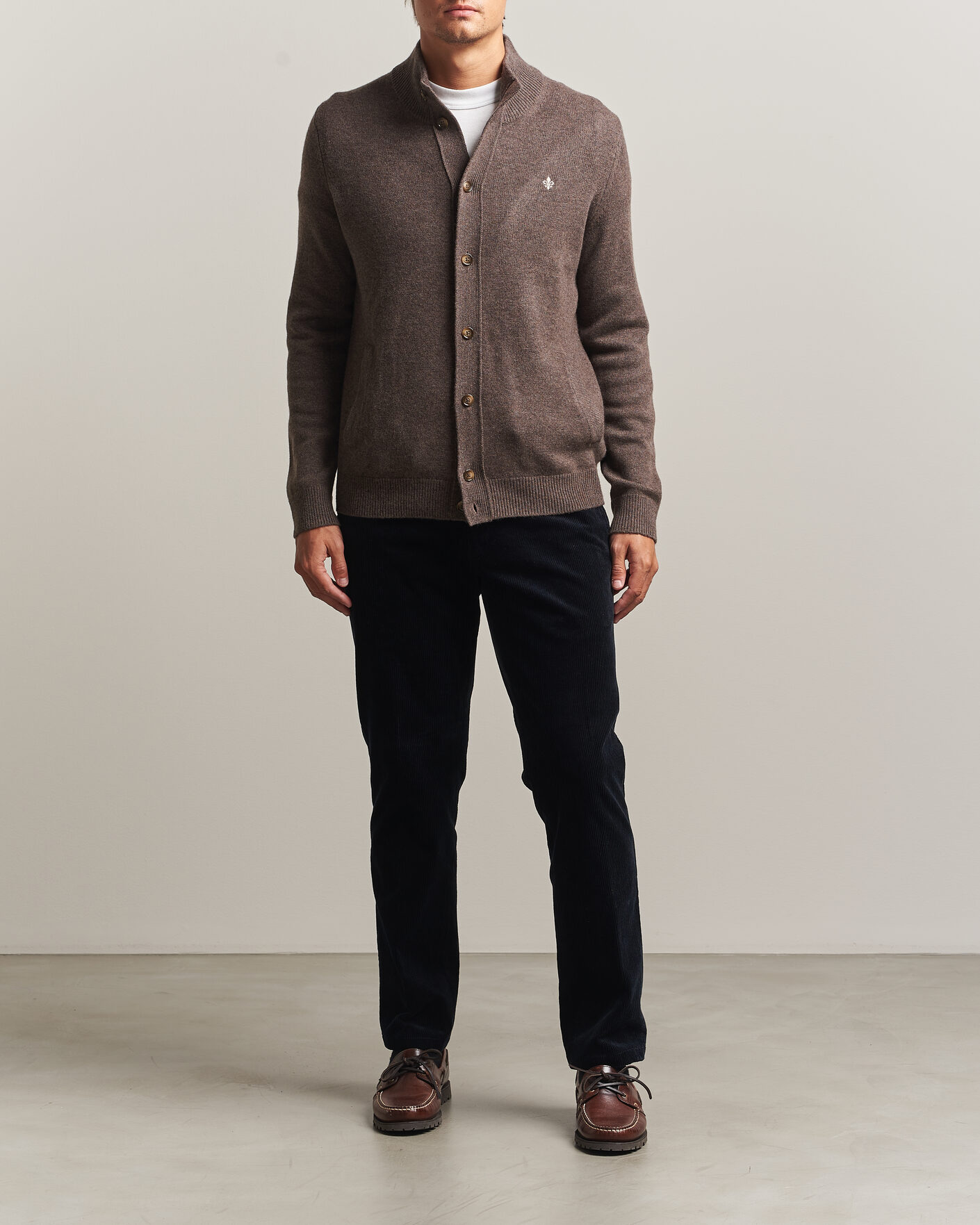 Herren | Pullover | Morris | Hertford Button Cardigan Brown