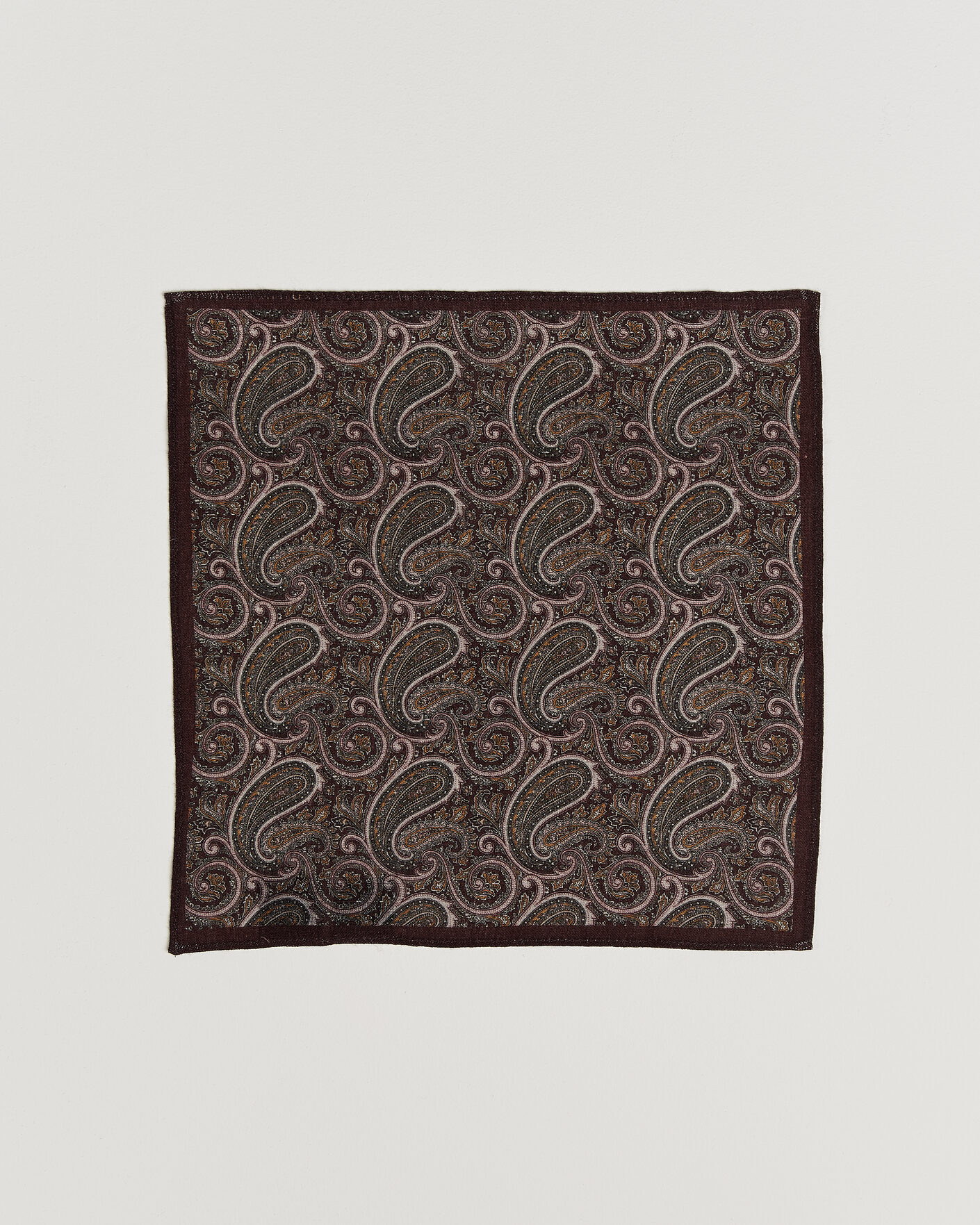 Herren | Krawatten | Amanda Christensen | Box Set Wool 8 cm Tie And Pocket Square Wine