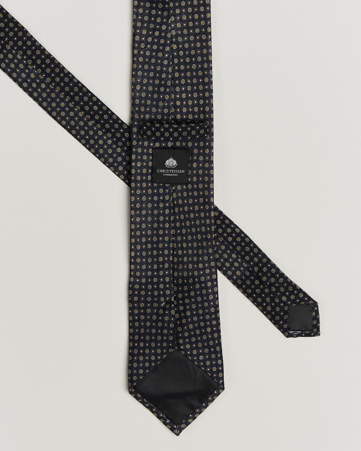 Herren | Krawatten | Amanda Christensen | Box Set Wool 8 cm Tie And Pocket Square Navy