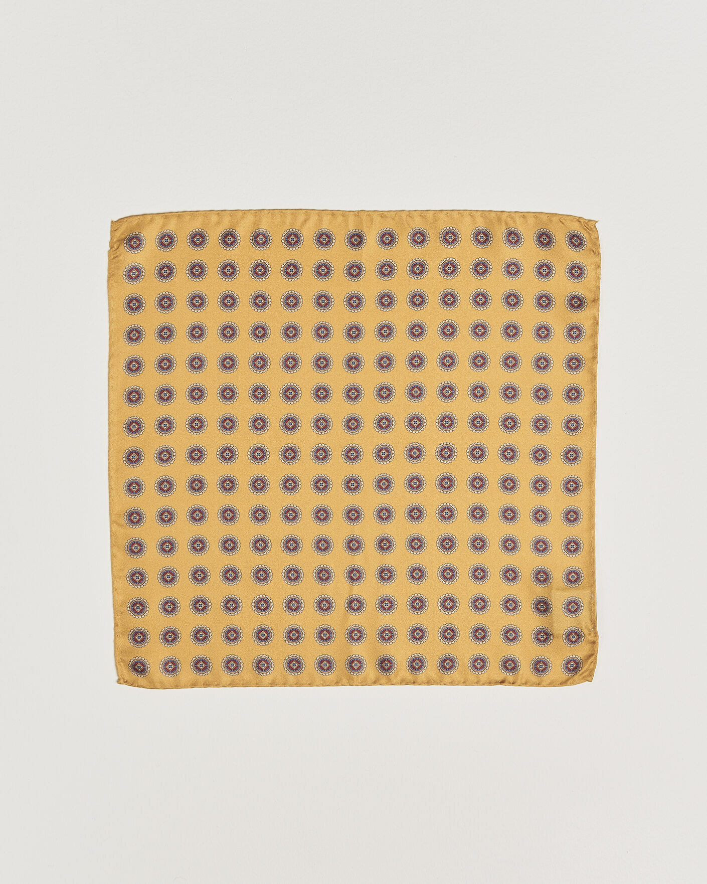 Herren | Einstecktücher | Amanda Christensen | Silk Twill Medallion Pocket Square Yellow