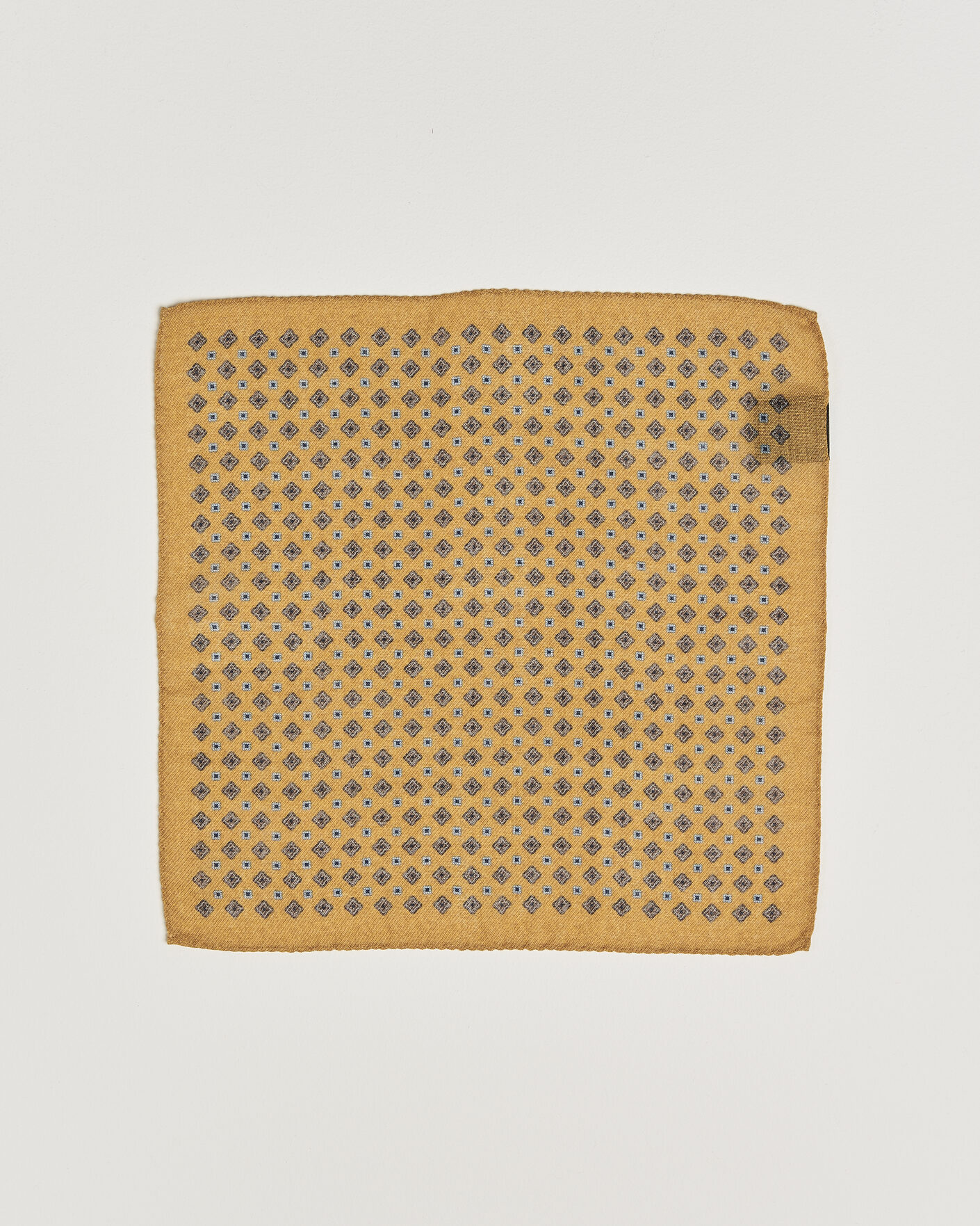 Herren | Einstecktücher | Amanda Christensen | Wool Flower Pocket Square Yellow