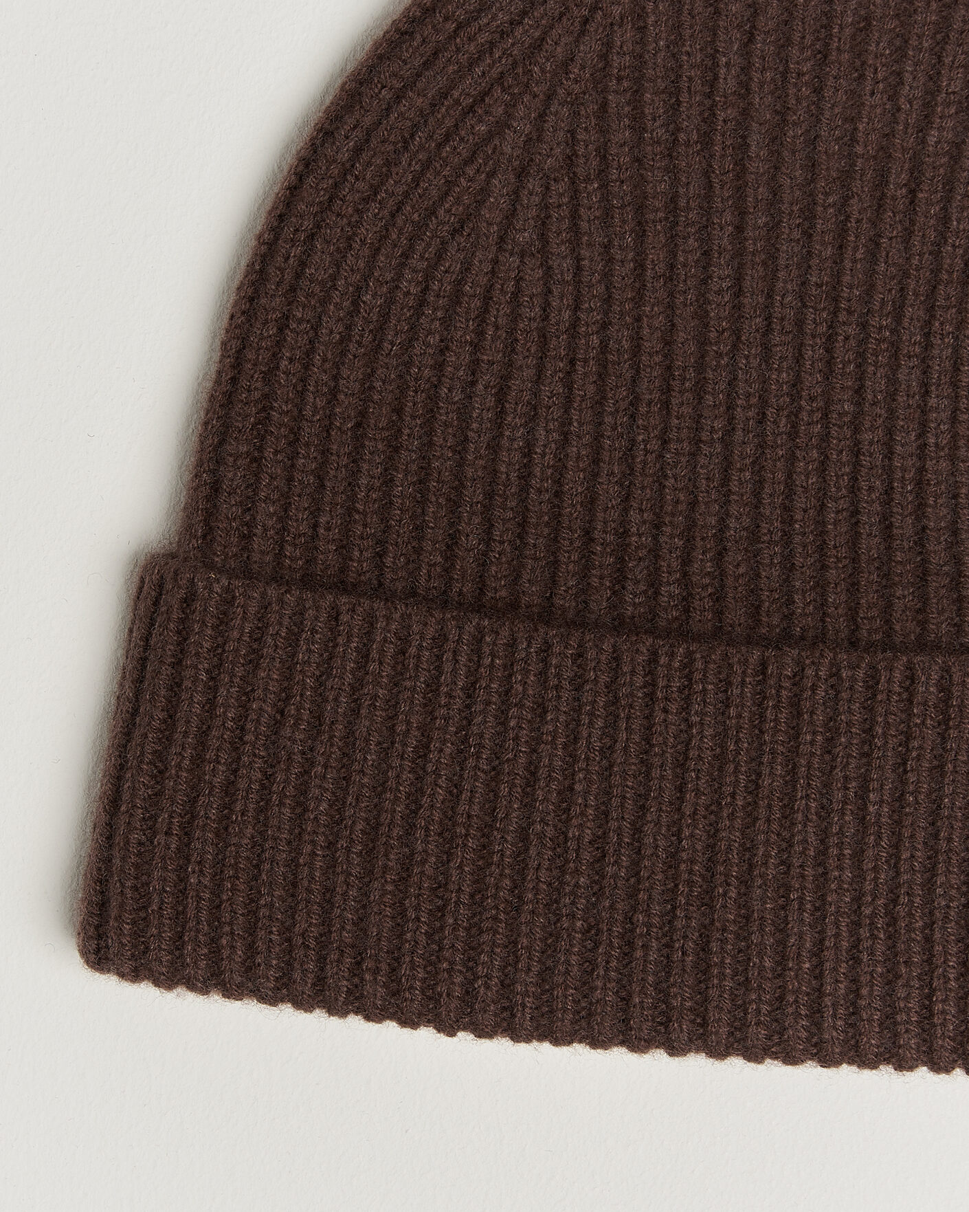 Herren | Mützen | Amanda Christensen | Rib Knitted Merino Wool Cap Brown