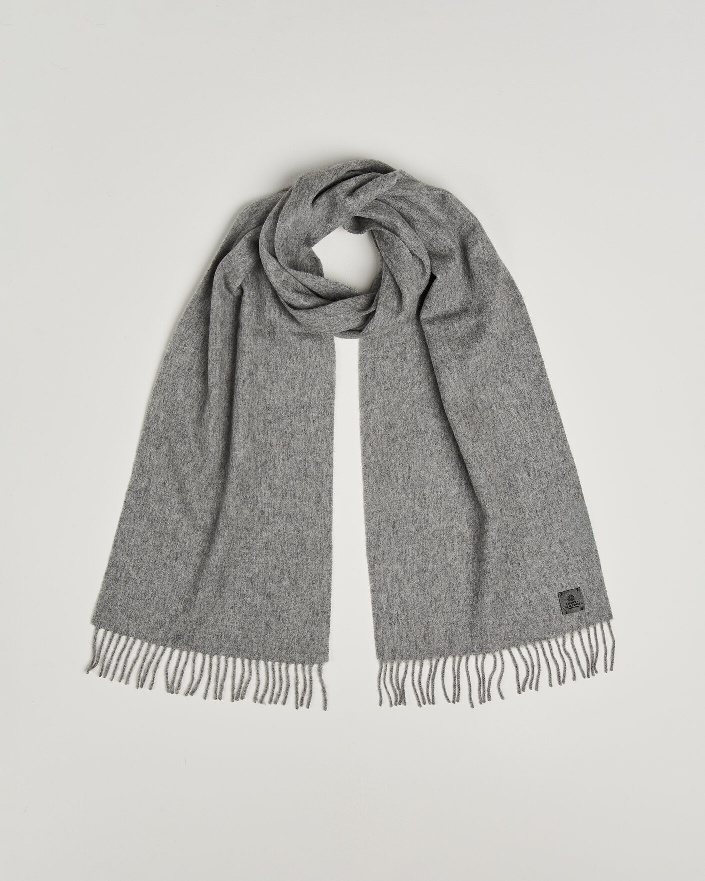 Herren | Schals | Amanda Christensen | Wool Scarf Light Grey Melange