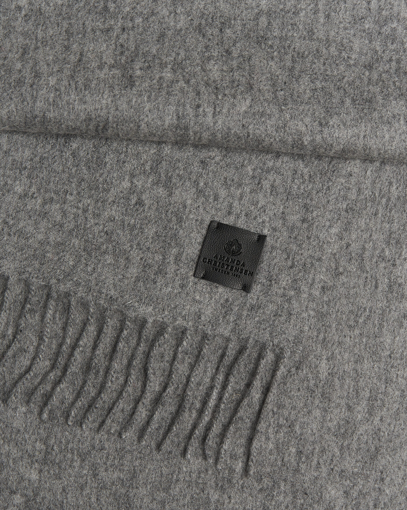 Herren | Schals | Amanda Christensen | Wool Scarf Light Grey Melange