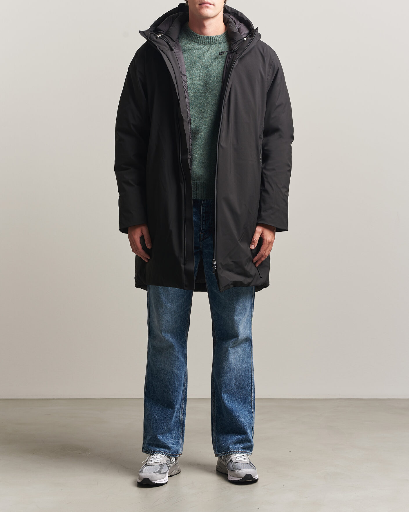 Herren | Jacken | RAINS | Sarna Long Puffer Jacket Black