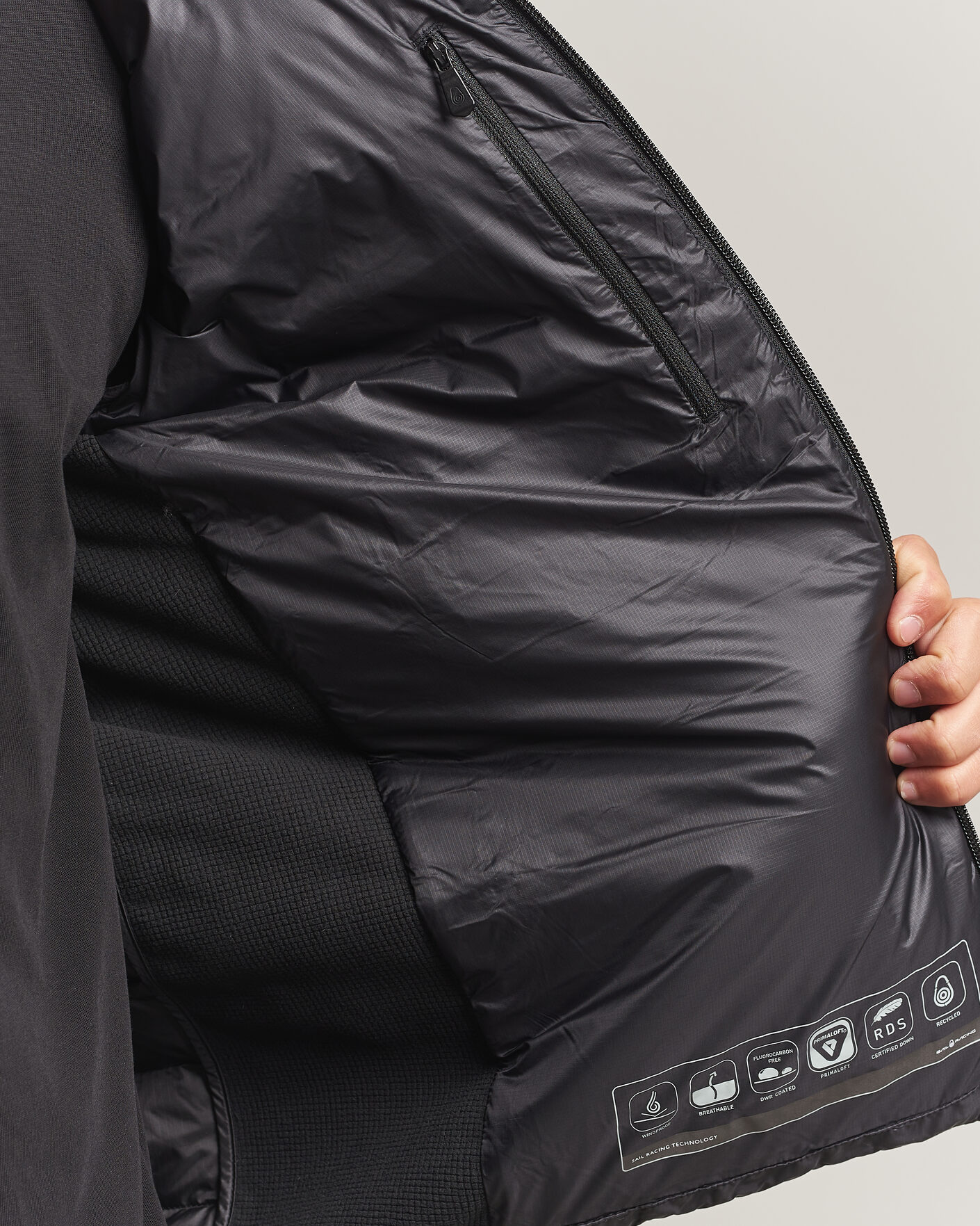 Herren | Jacken | Sail Racing | Spray Down Hooded Hybrid Jacket Carbon