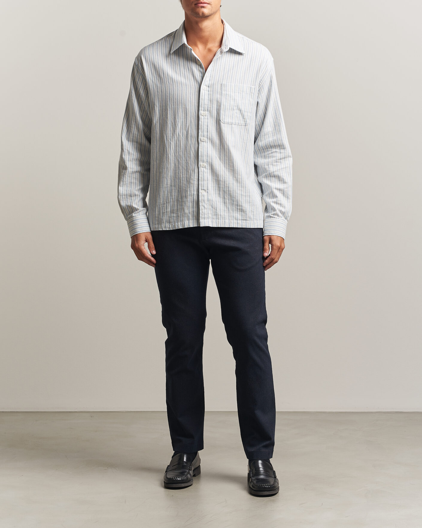 Herren | Hosen | NN07 | Theo Brushed Cotton Trousers Deep Navy