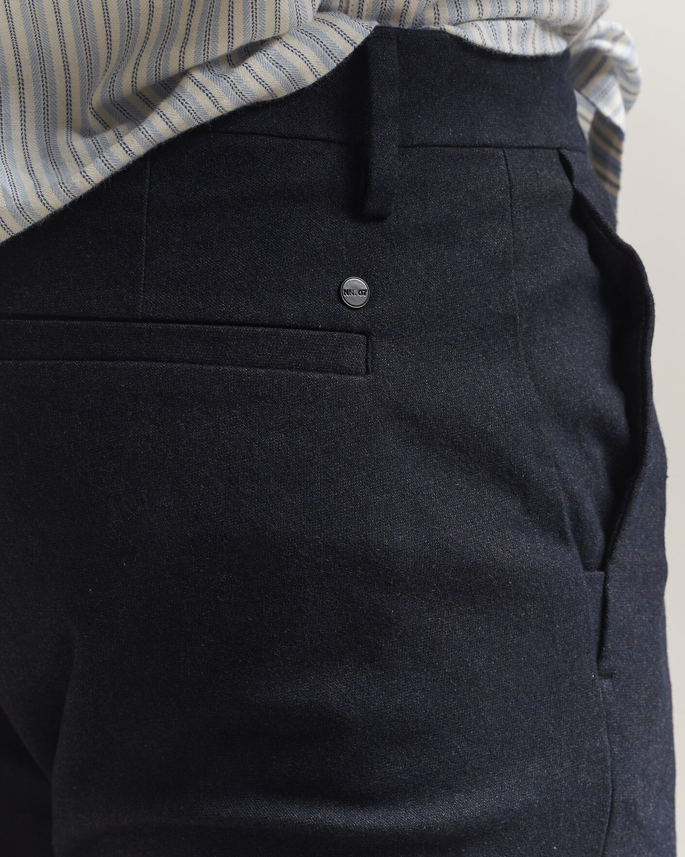 Herren | Hosen | NN07 | Theo Brushed Cotton Trousers Deep Navy