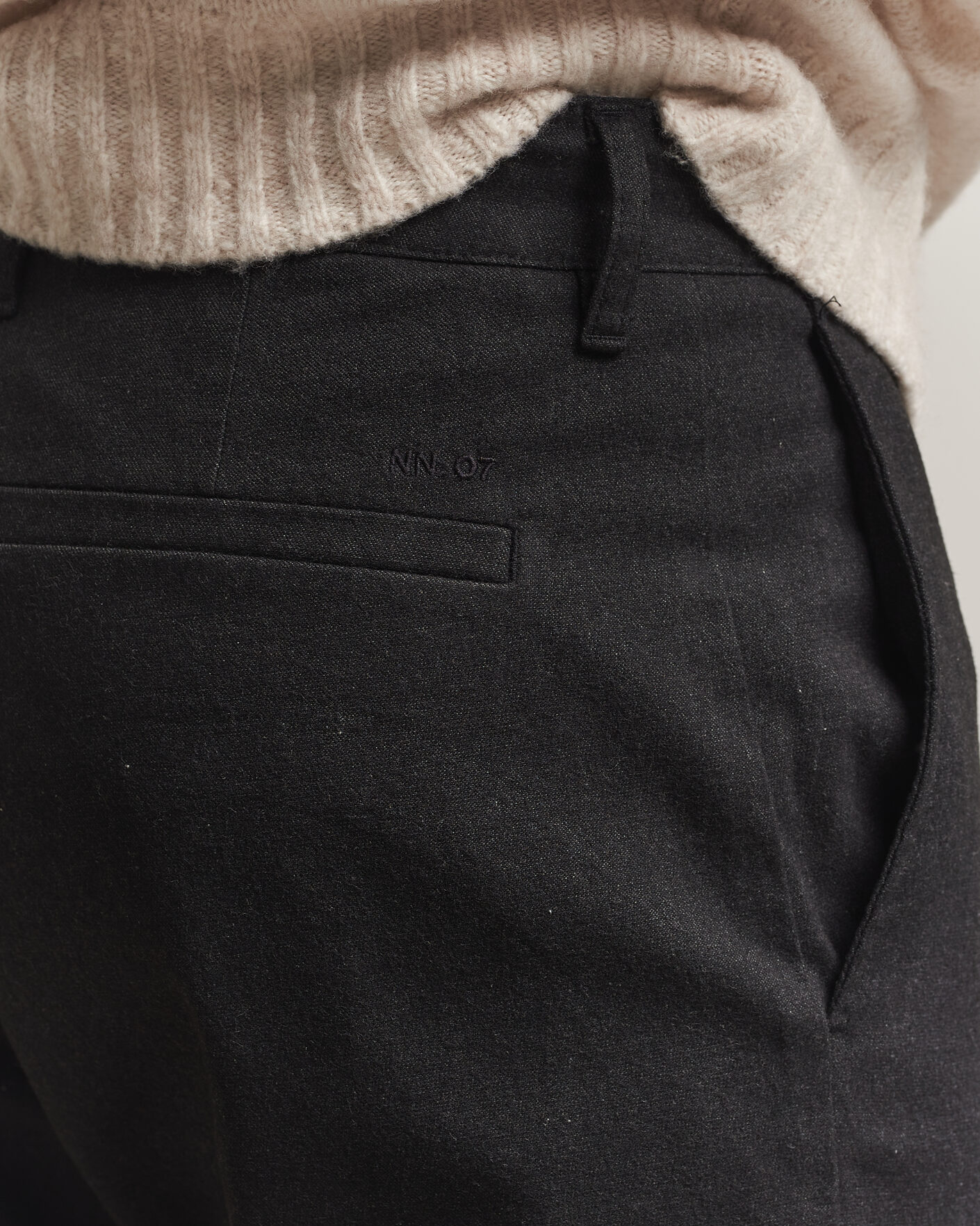 Herren | Hosen | NN07 | Aden Brushed Cotton Trousers Black Multi