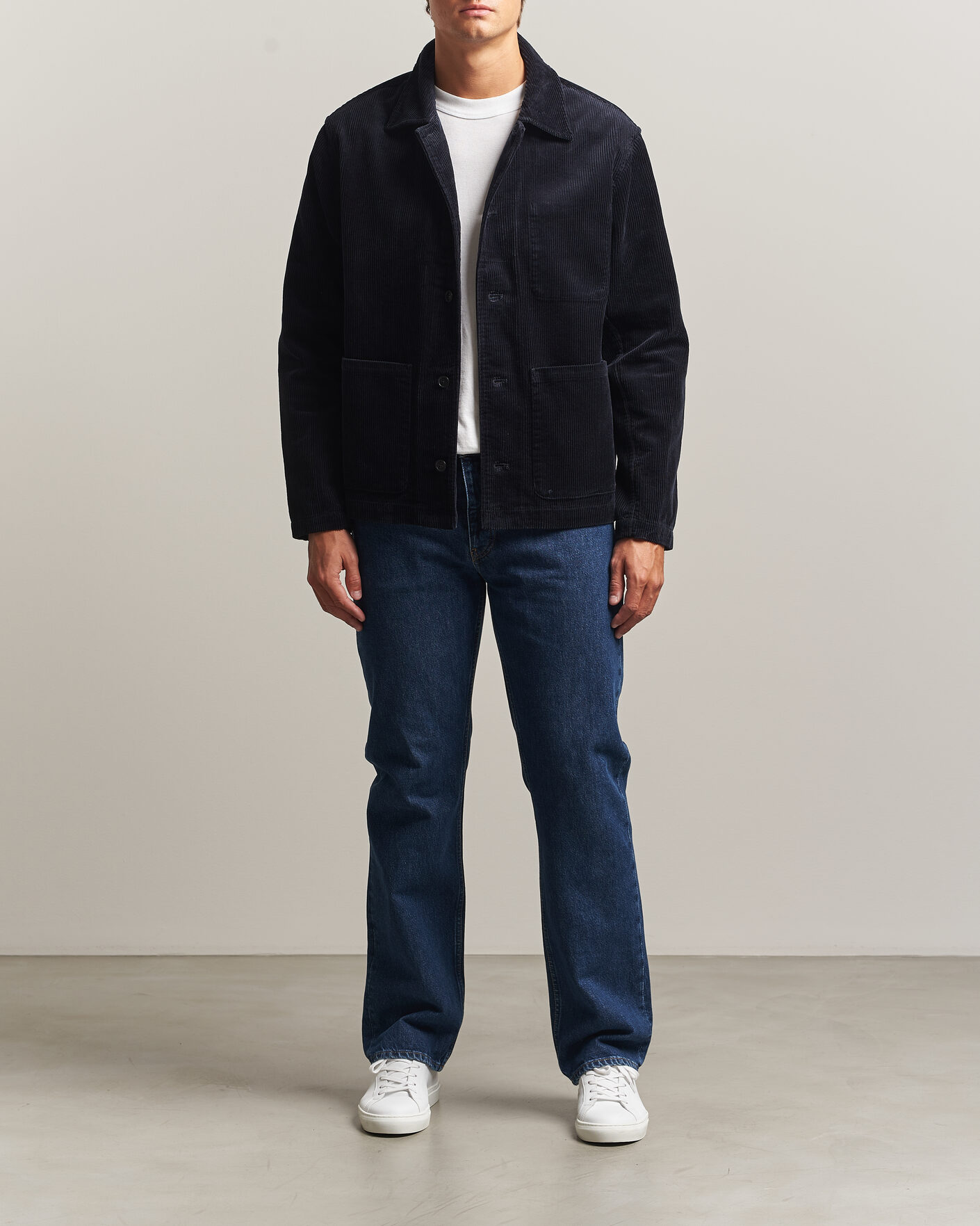 Herren | Hemden | NN07 | Morgan Corduroy Overshirt Deep Navy