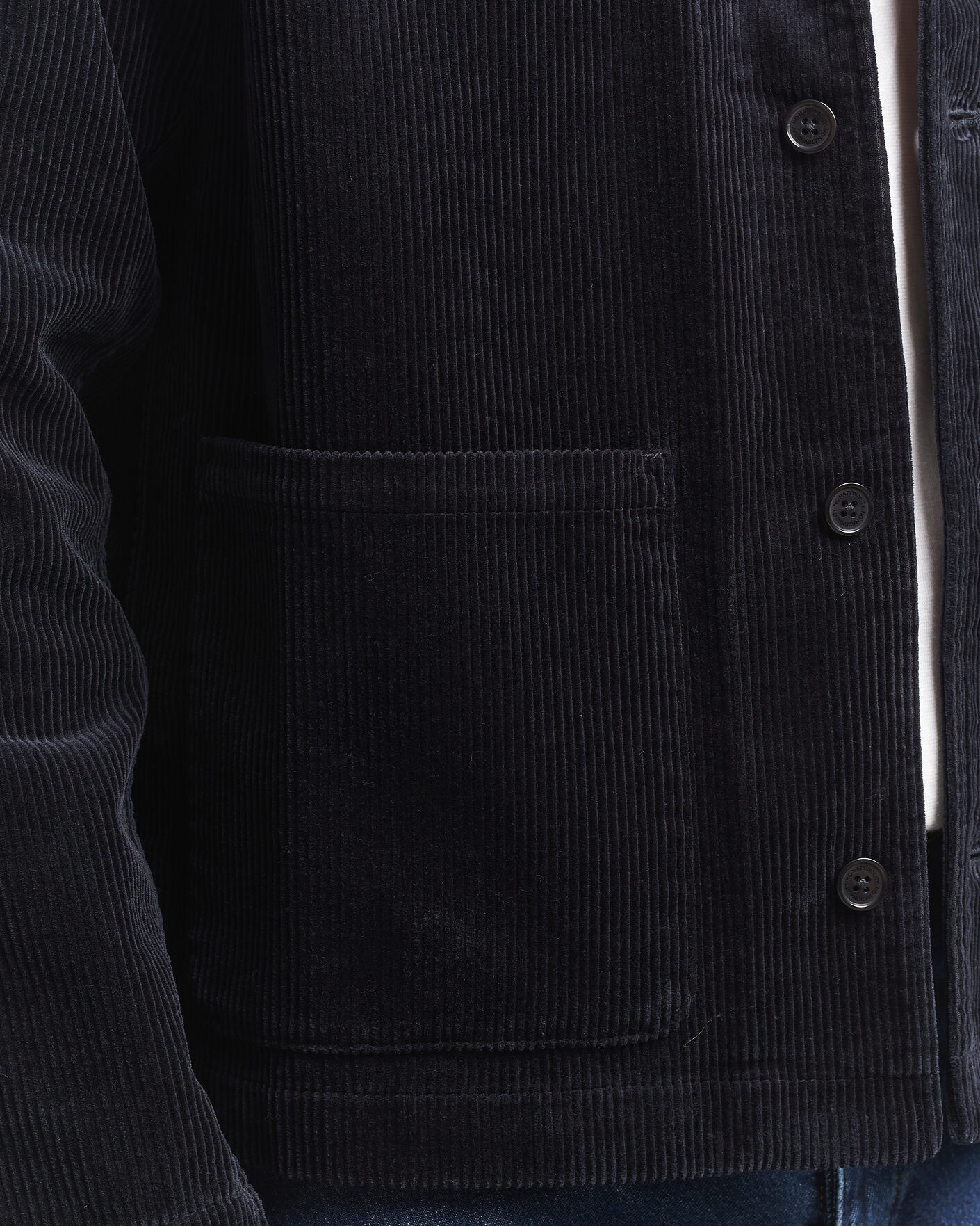 Herren | Hemden | NN07 | Morgan Corduroy Overshirt Deep Navy
