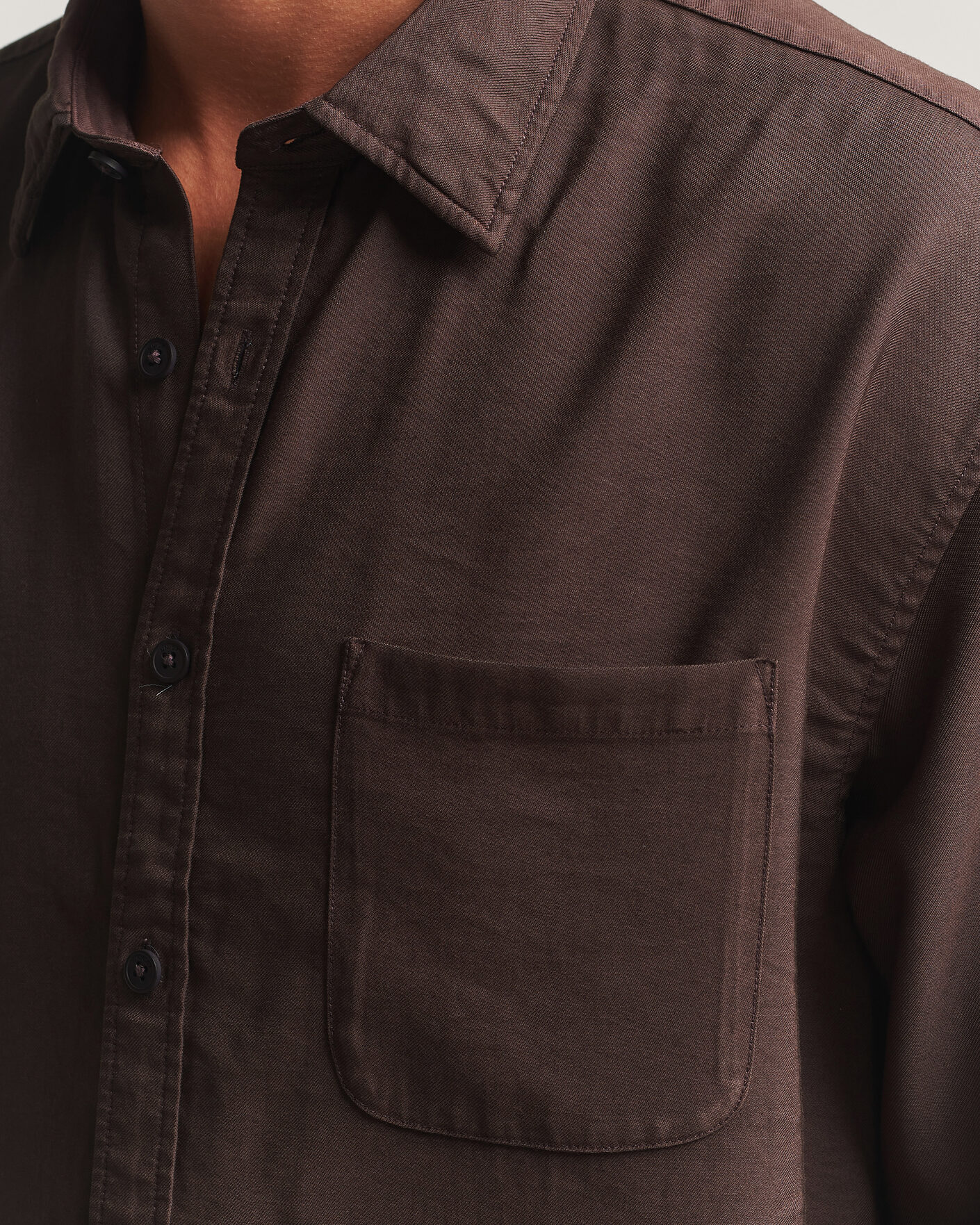 Herren | Hemden | NN07 | Deon Viscose Shirt Deep Truffle