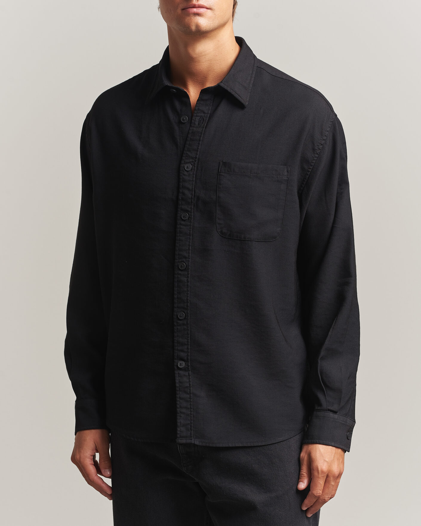 Herren | Hemden | NN07 | Deon Viscose Shirt Black