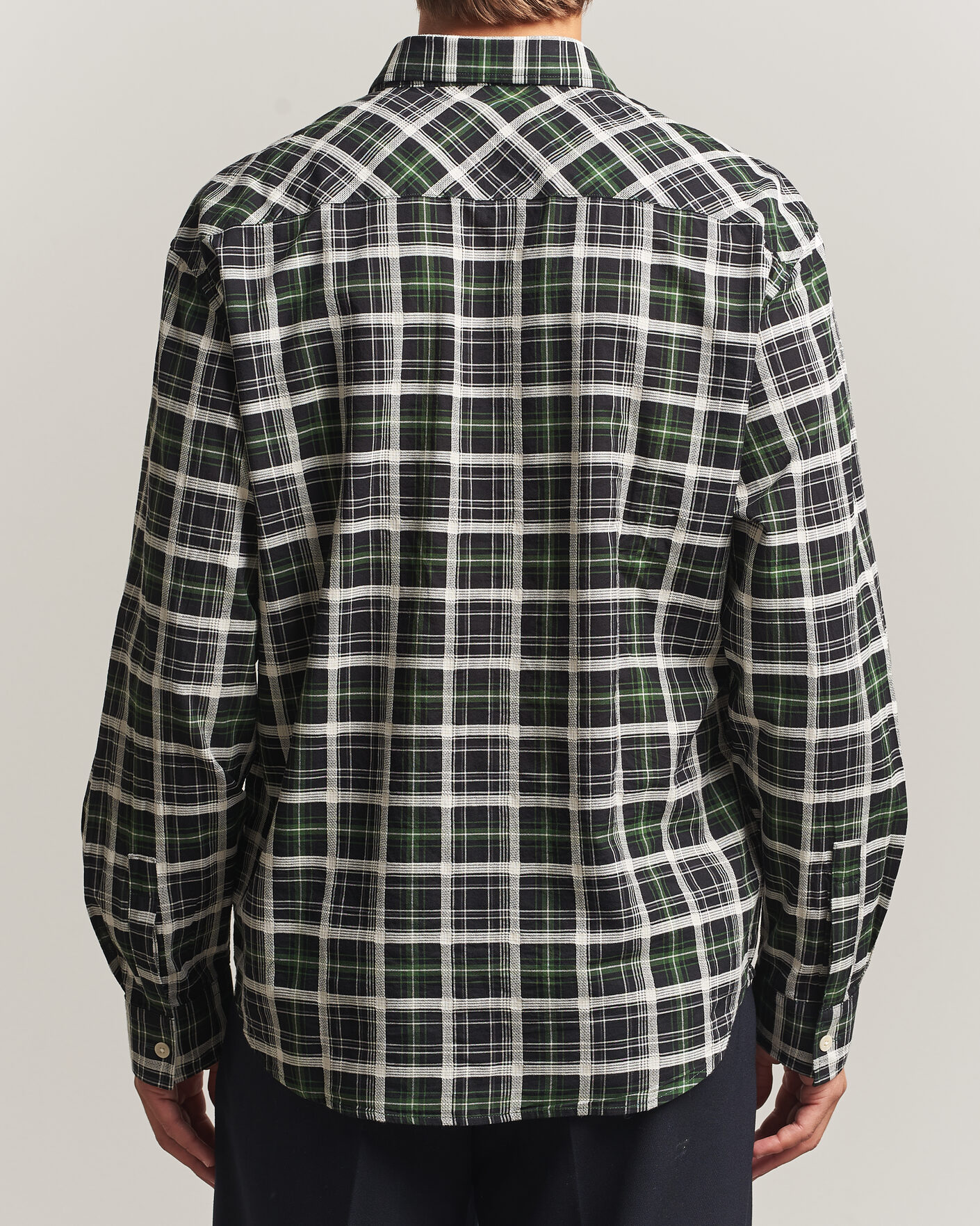 Herren | Hemden | NN07 | Deon Cotton Checked Shirt Fern Green
