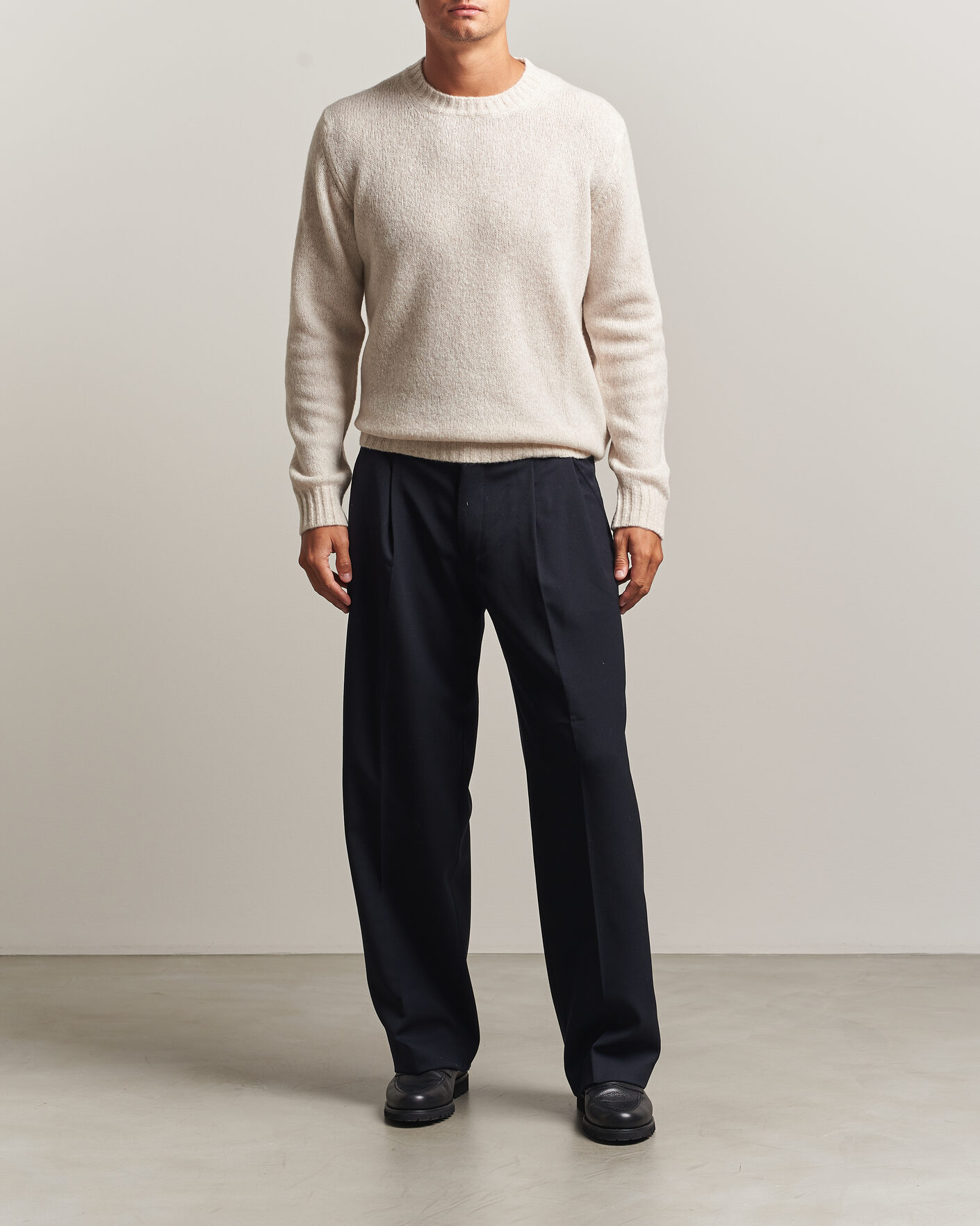 Herren | Pullover | NN07 | Lee Wool Knitted Sweater Ivory