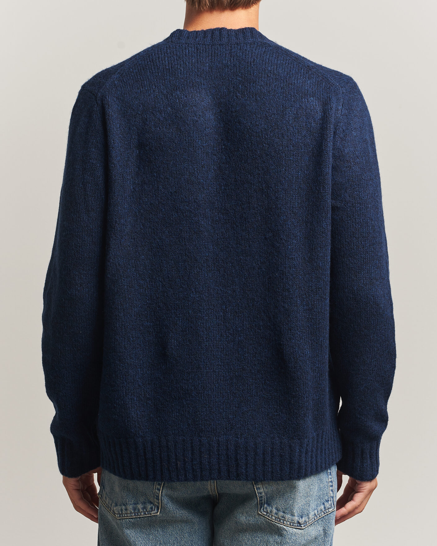 NN07 Lee Wool Knitted Sweater Navy Blue bei Care of Carl