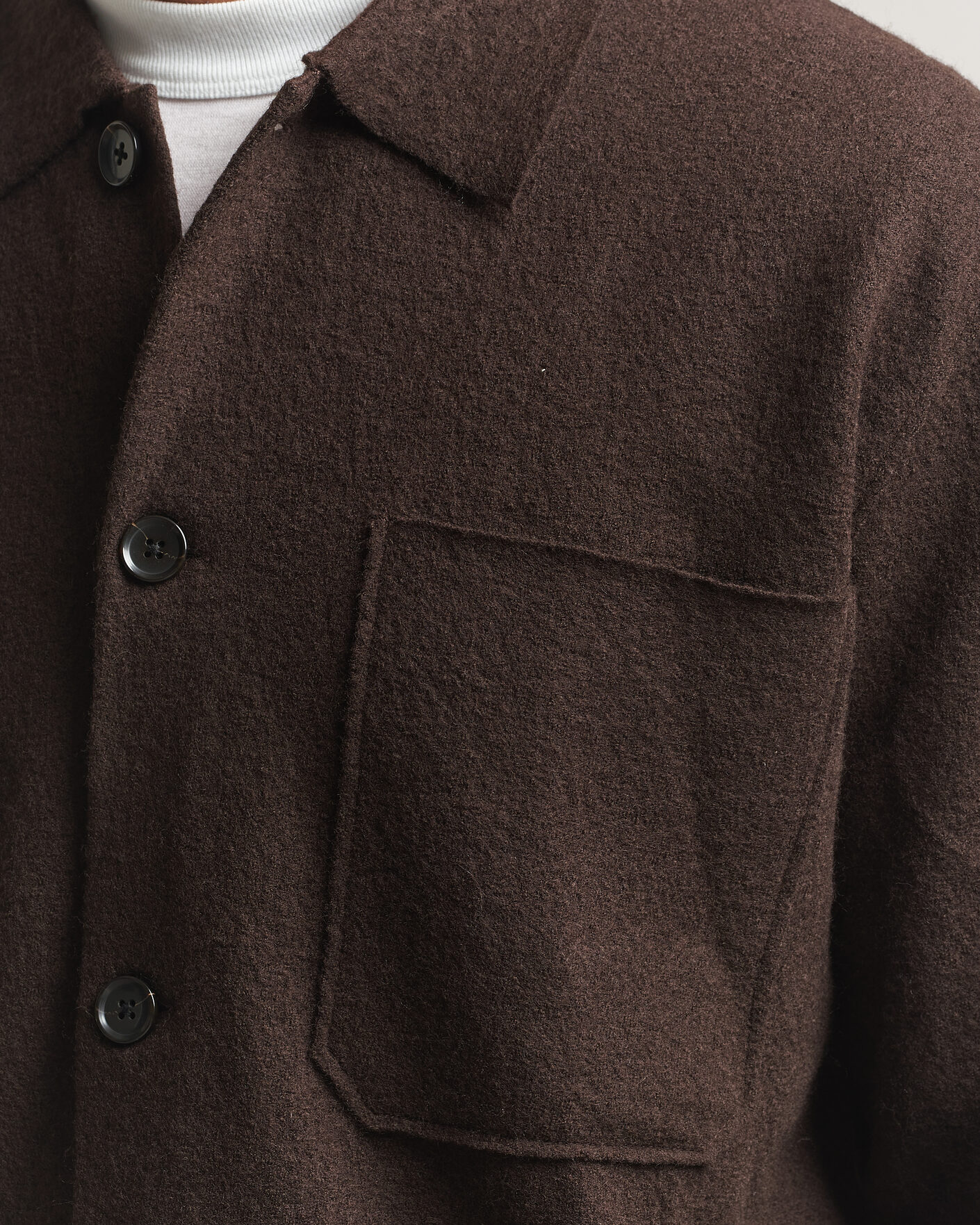 Herren | Pullover | NN07 | Jonas Boiled Wool Cardigan Deep Truffle