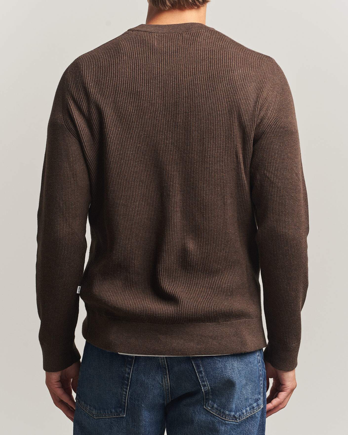 Herren | Pullover | NN07 | Kevin Cotton Knitted Sweater Deep Truffle