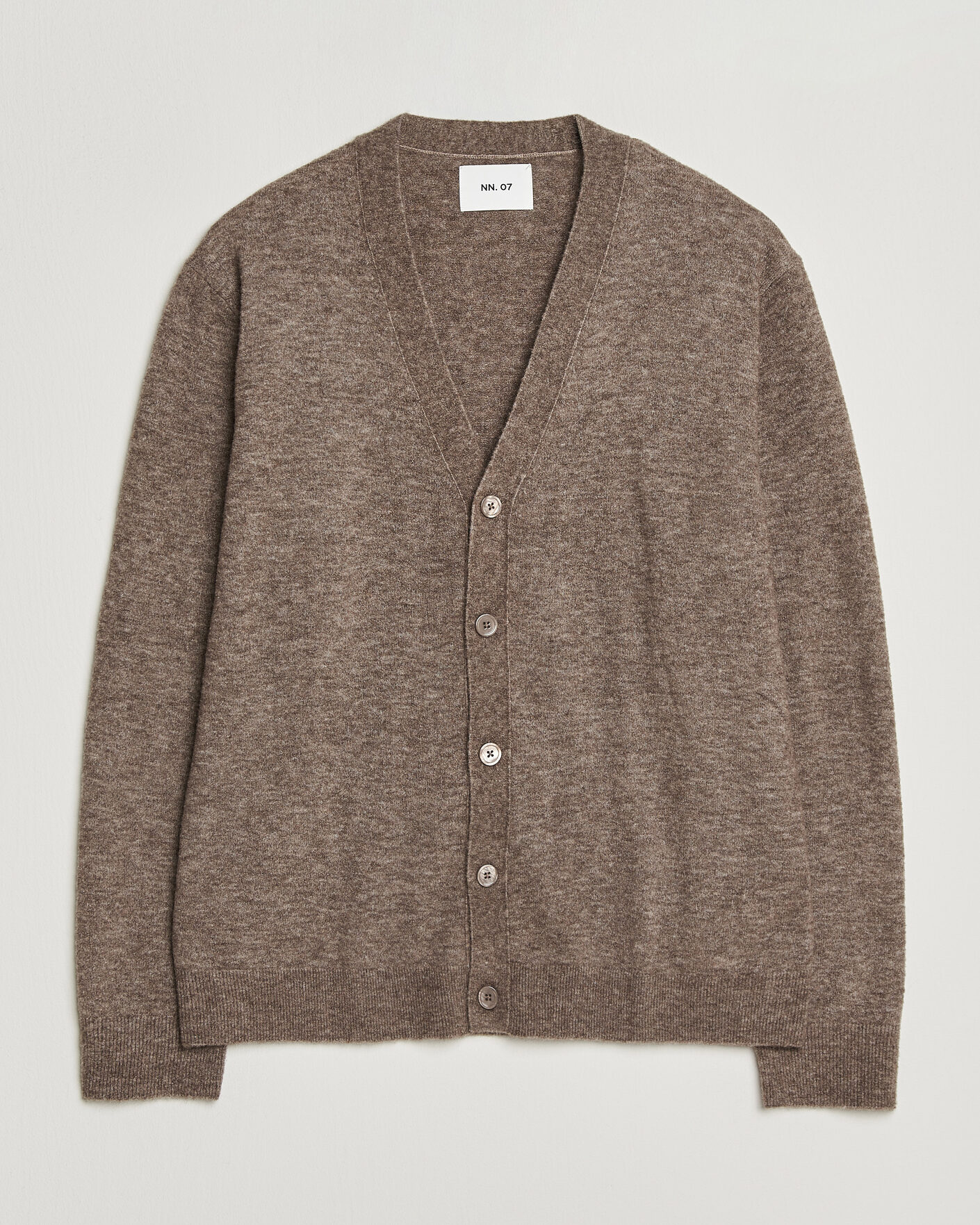Herren | Pullover | NN07 | Gavin Brushed Wool Knitted Cardigan Desert Clay